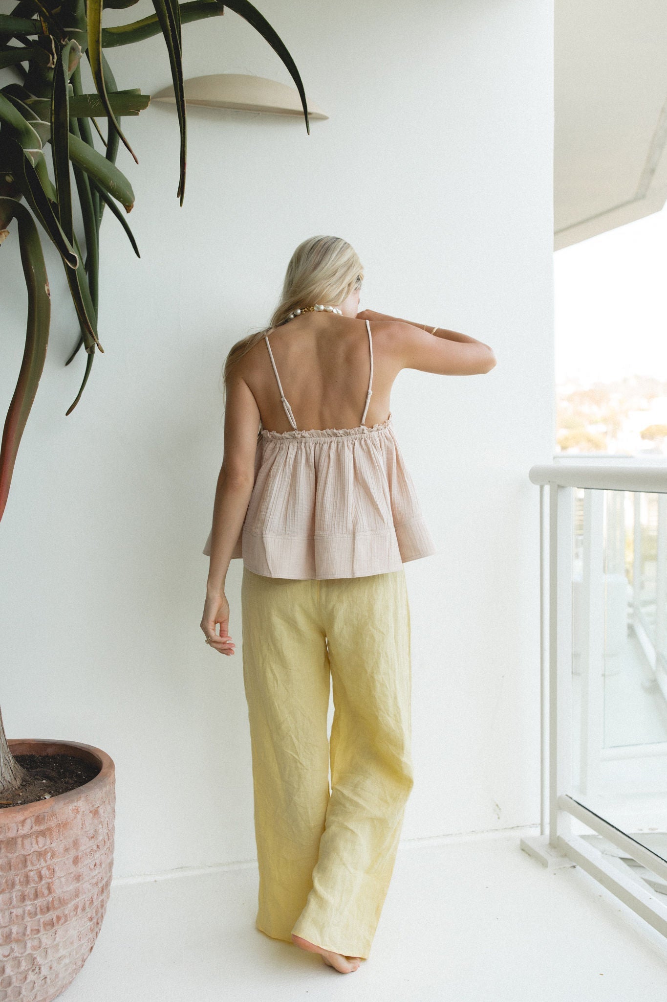 Skyline Woven Cami Tank Top