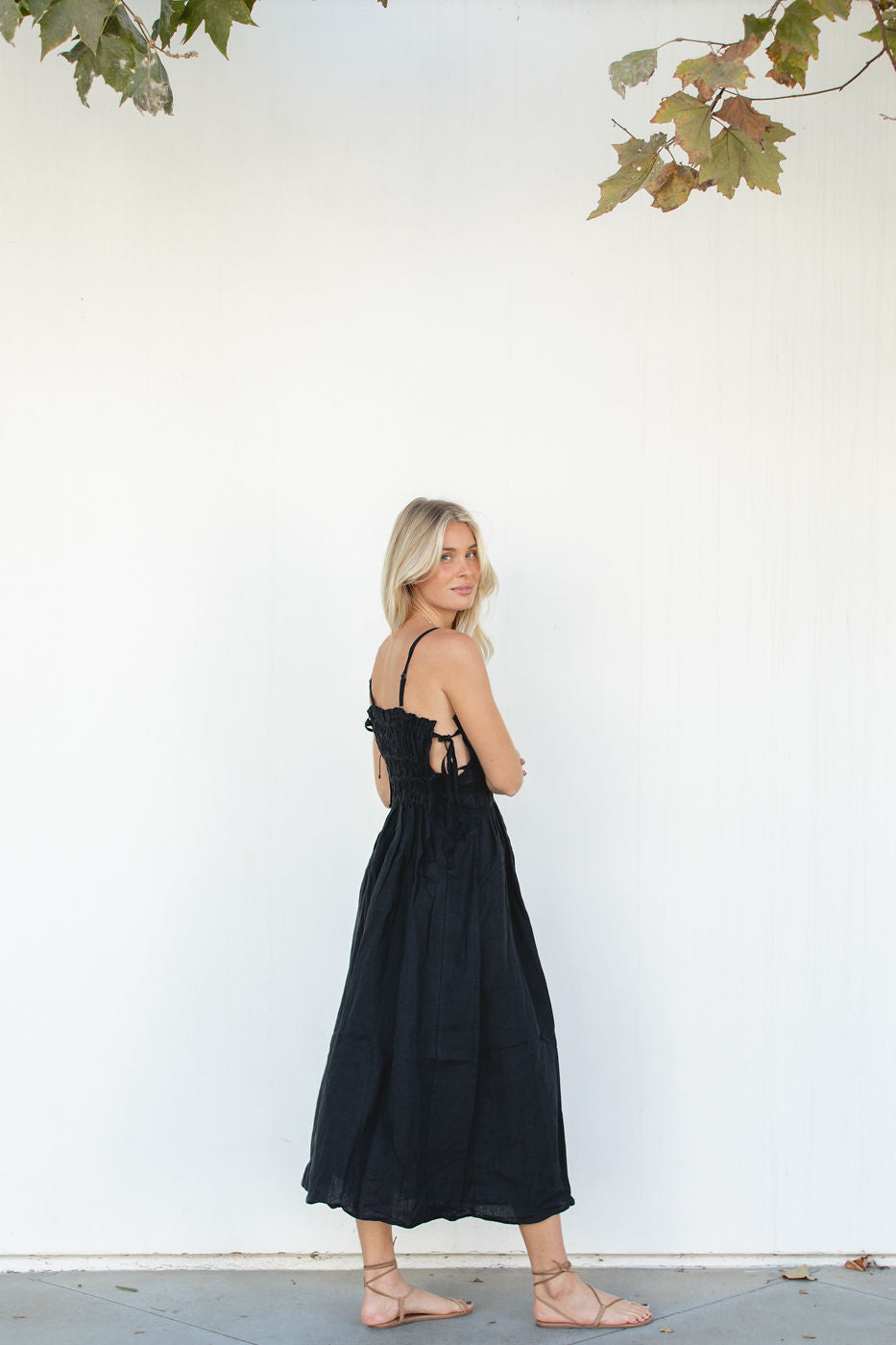 Gigi Linen Tie Dress