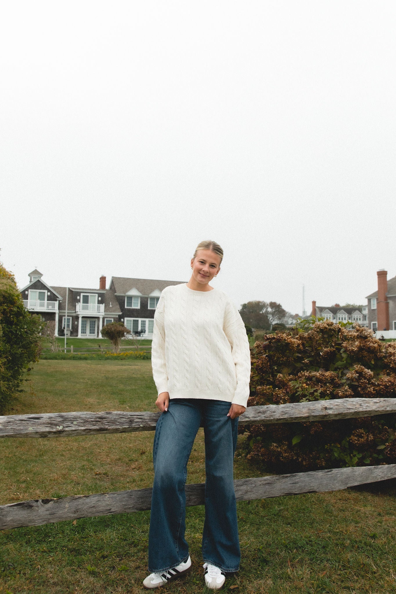 White Water Cable Knit Sweater