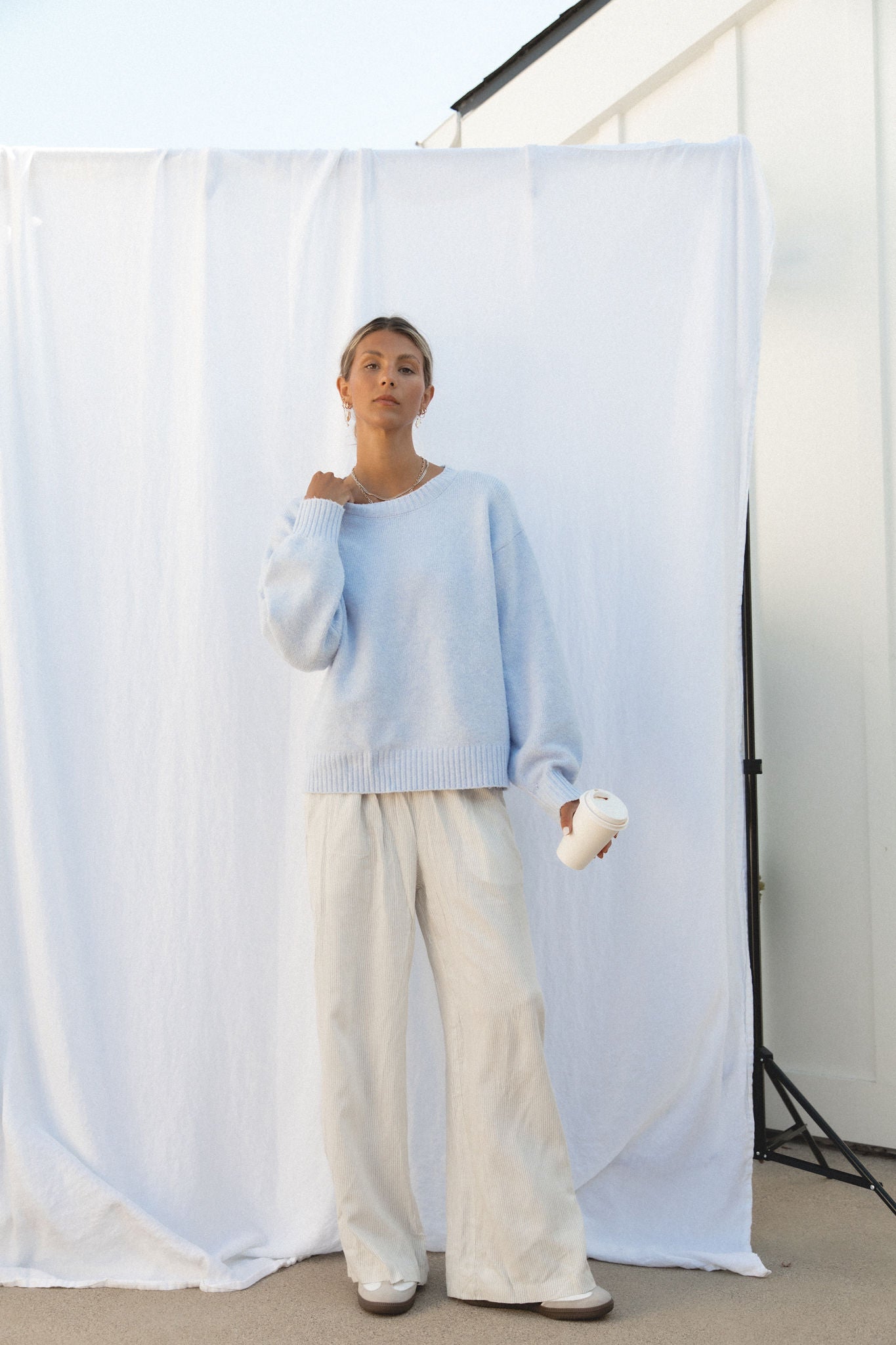 Seaside Knit Pullover Sweater