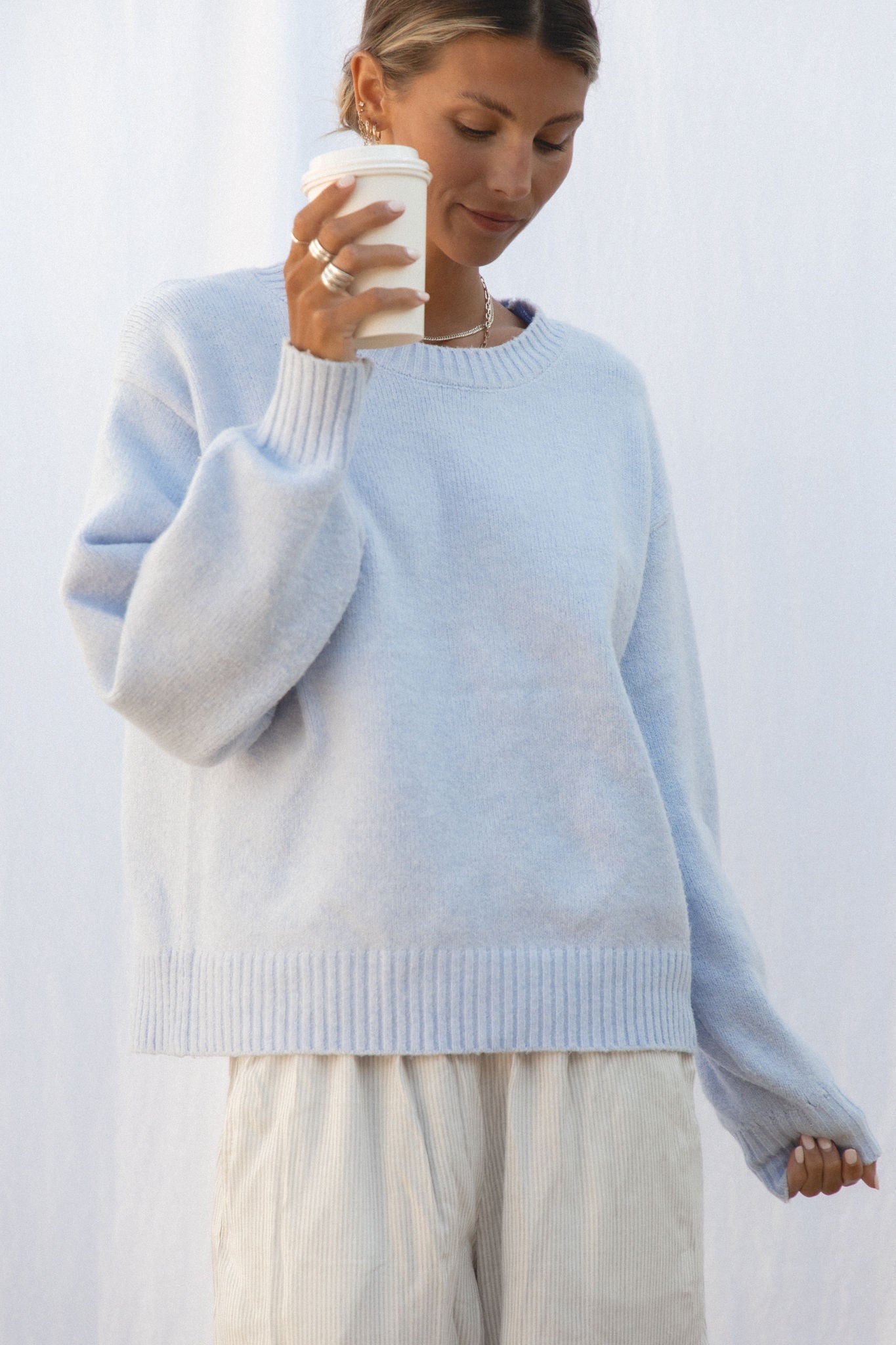 Seaside Knit Pullover Sweater