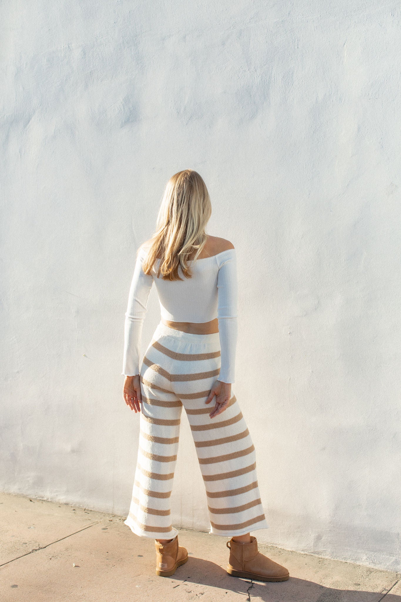 Honey Knitted Wide Leg Pants