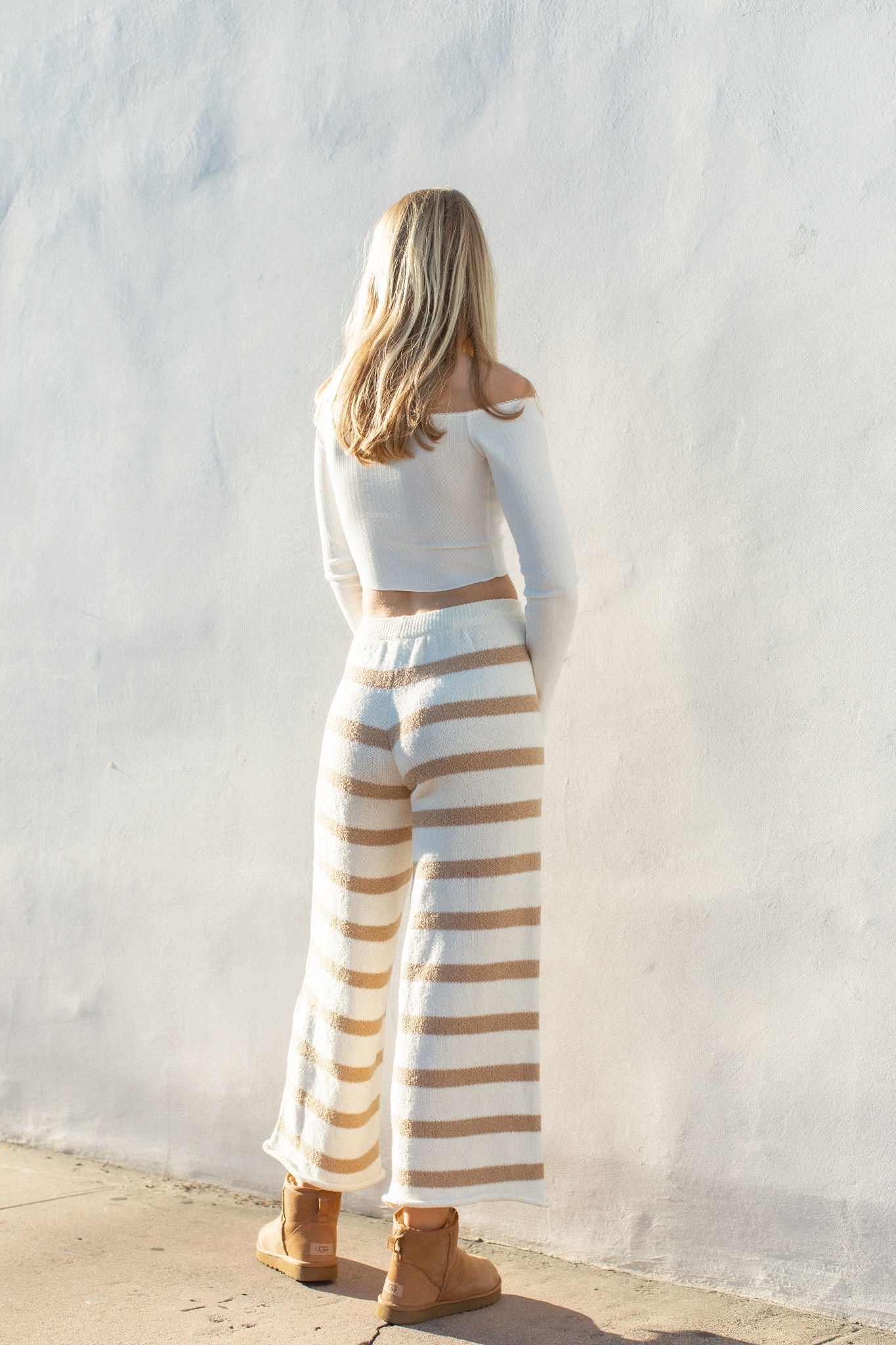 Honey Knitted Wide Leg Pants