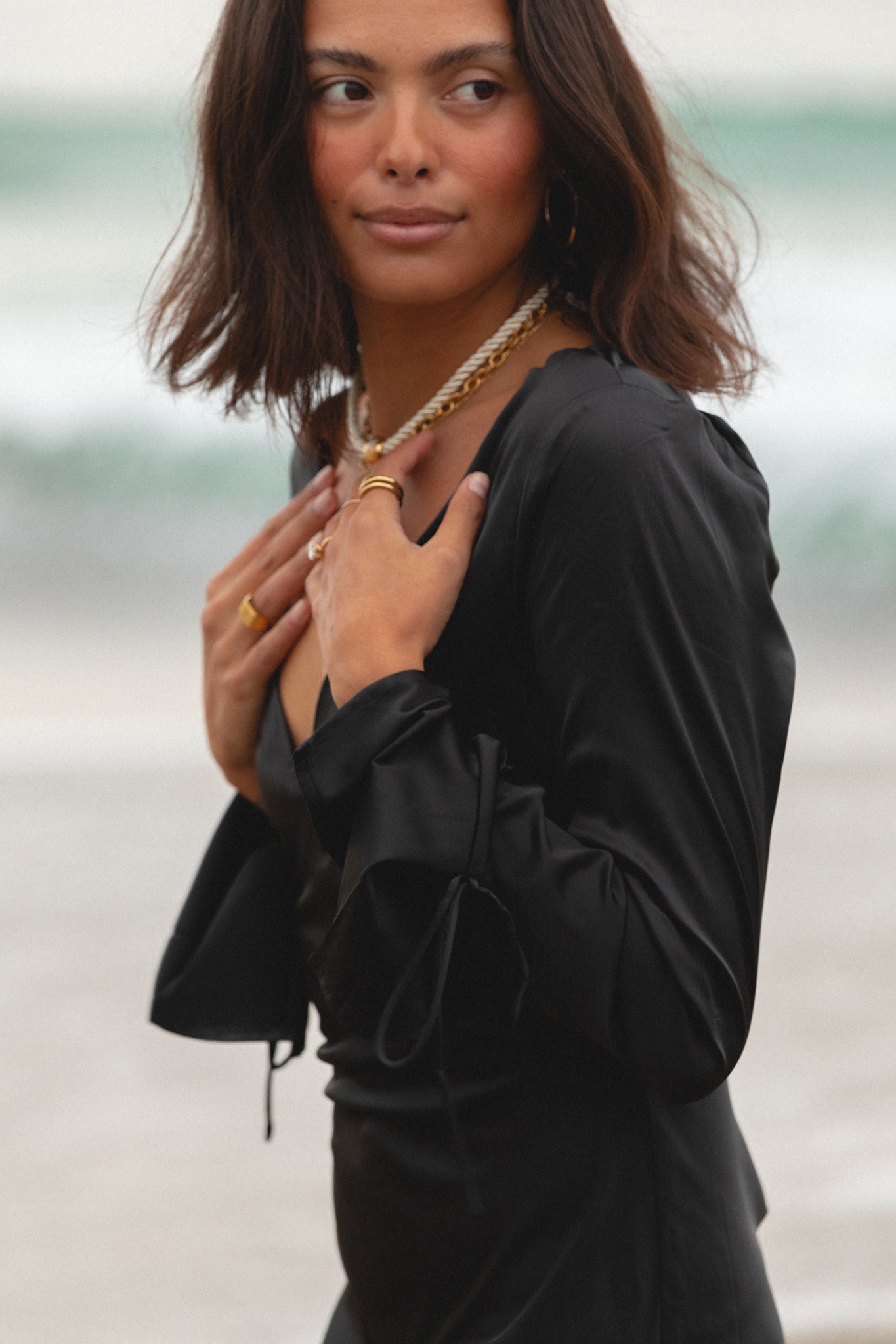 Be Mine Woven Satin Mini Dress