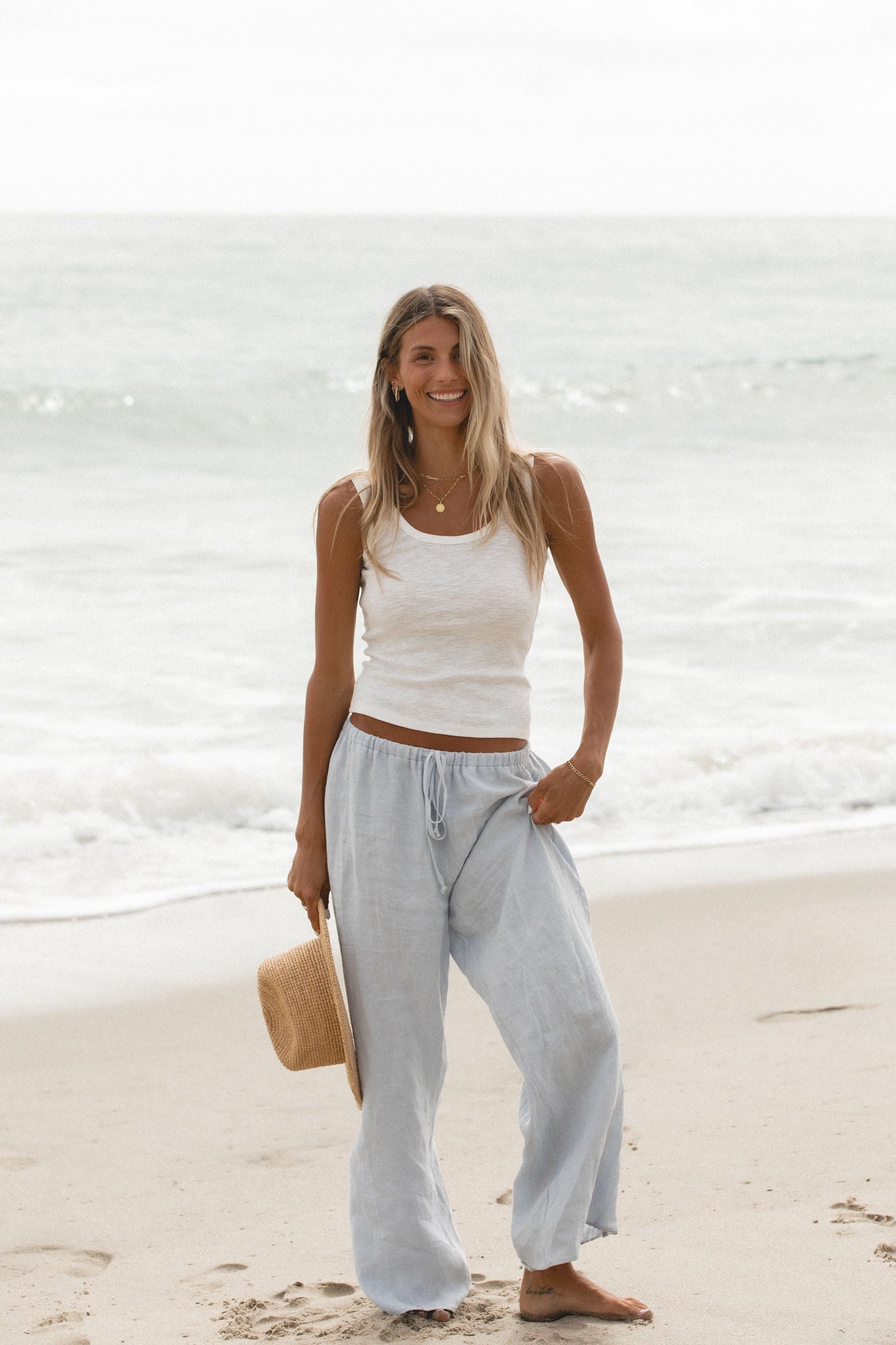 Ray Ribbed Scoop Neck Tank