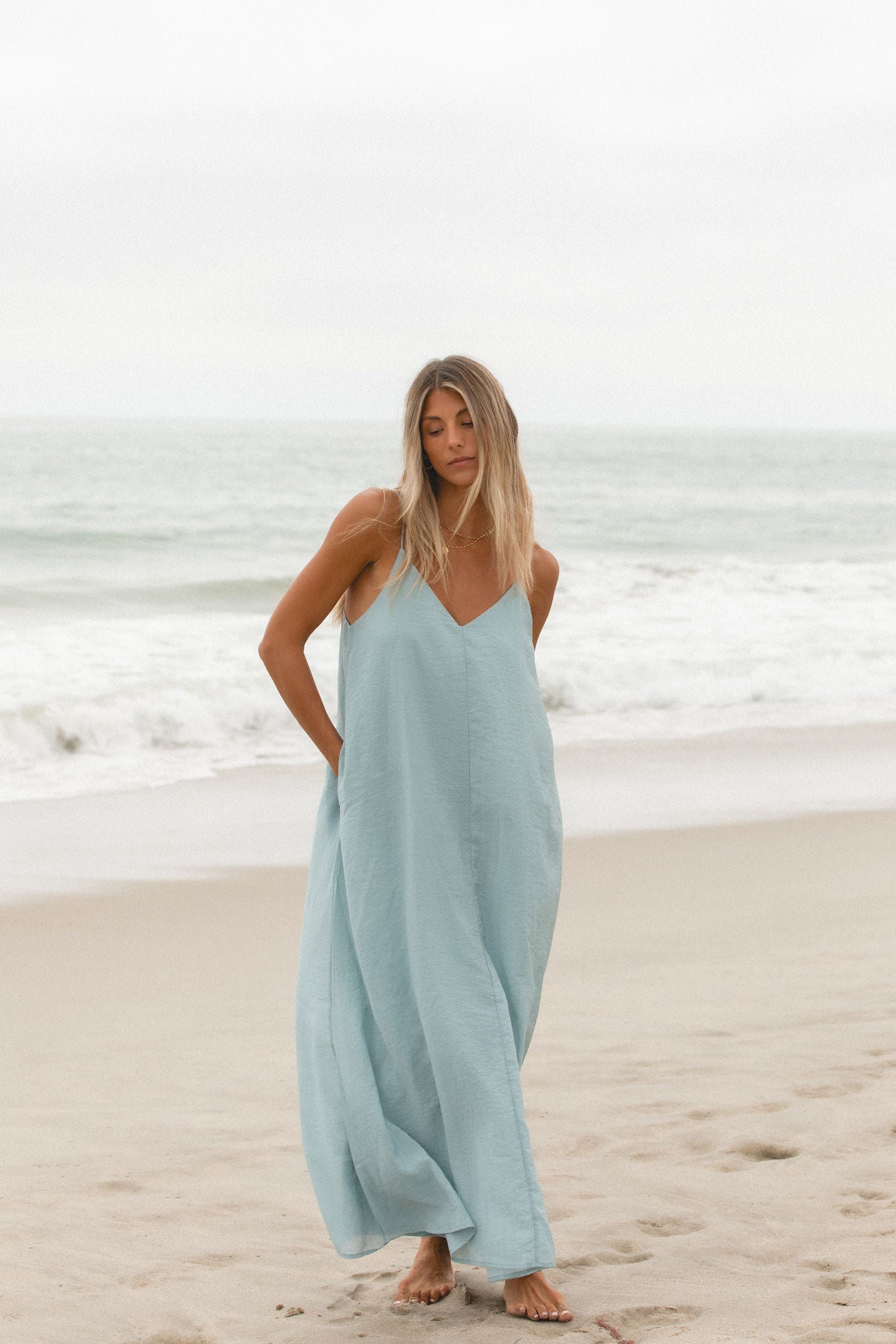 Day After Day Woven Midi Dress