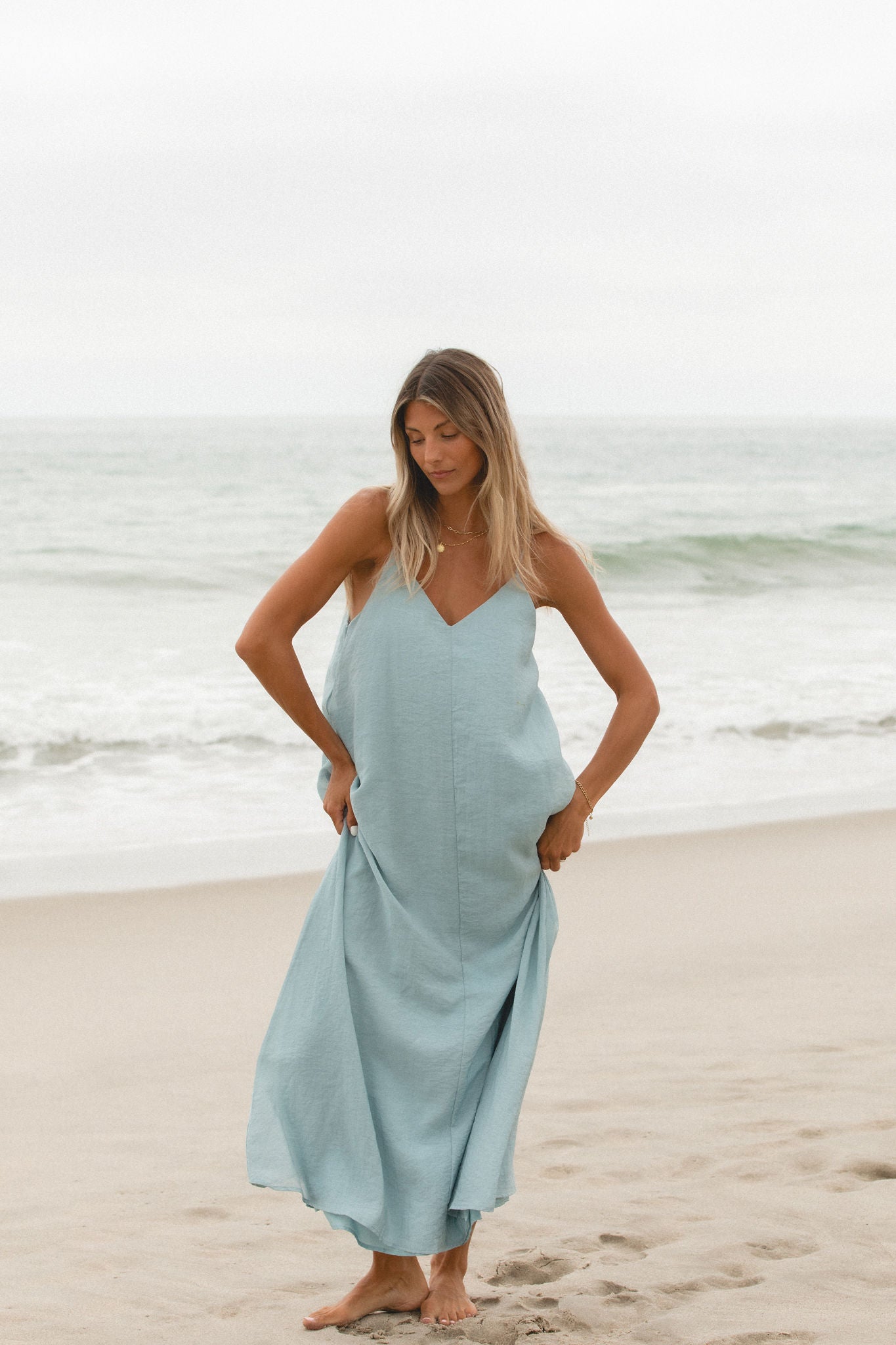 Day After Day Woven Midi Dress