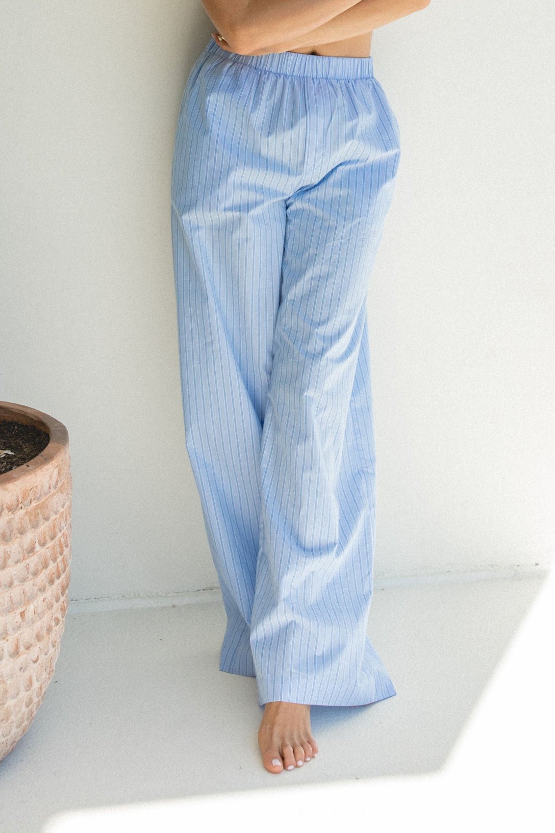 Trip Around the Sun Cotton Poplin Pants