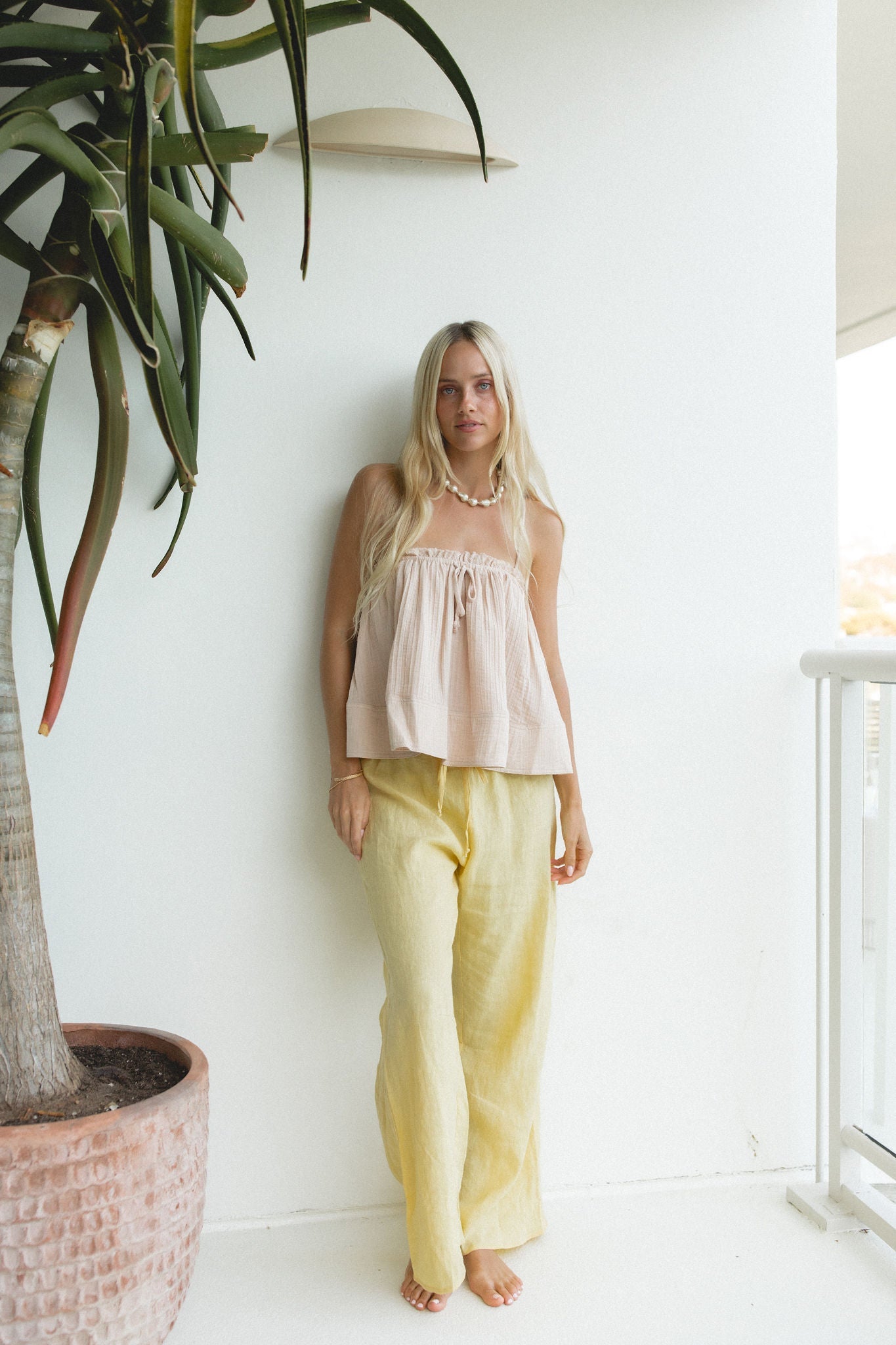 Skyline Woven Cami Tank Top