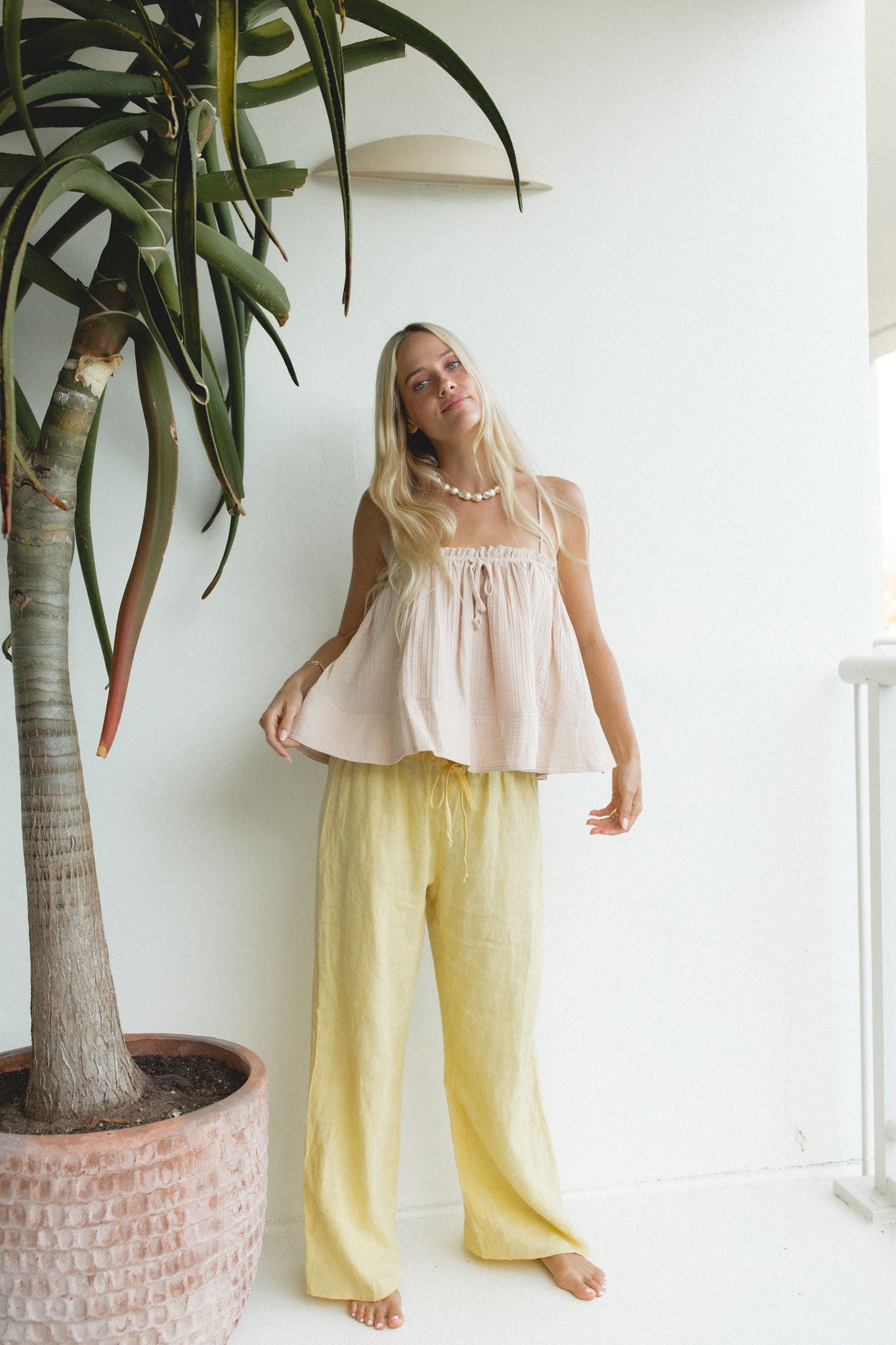 Skyline Woven Cami Tank Top