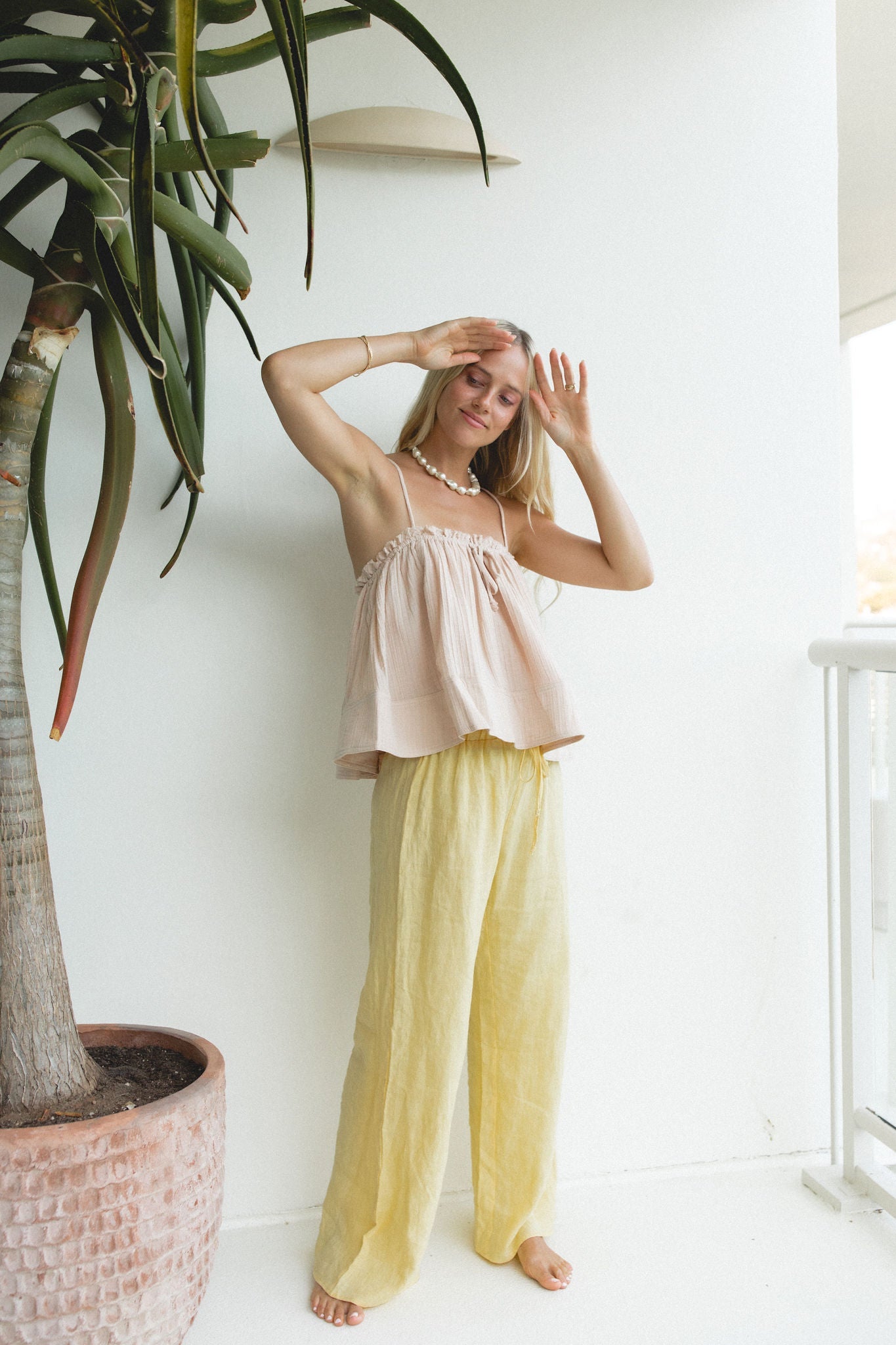 Skyline Woven Cami Tank Top