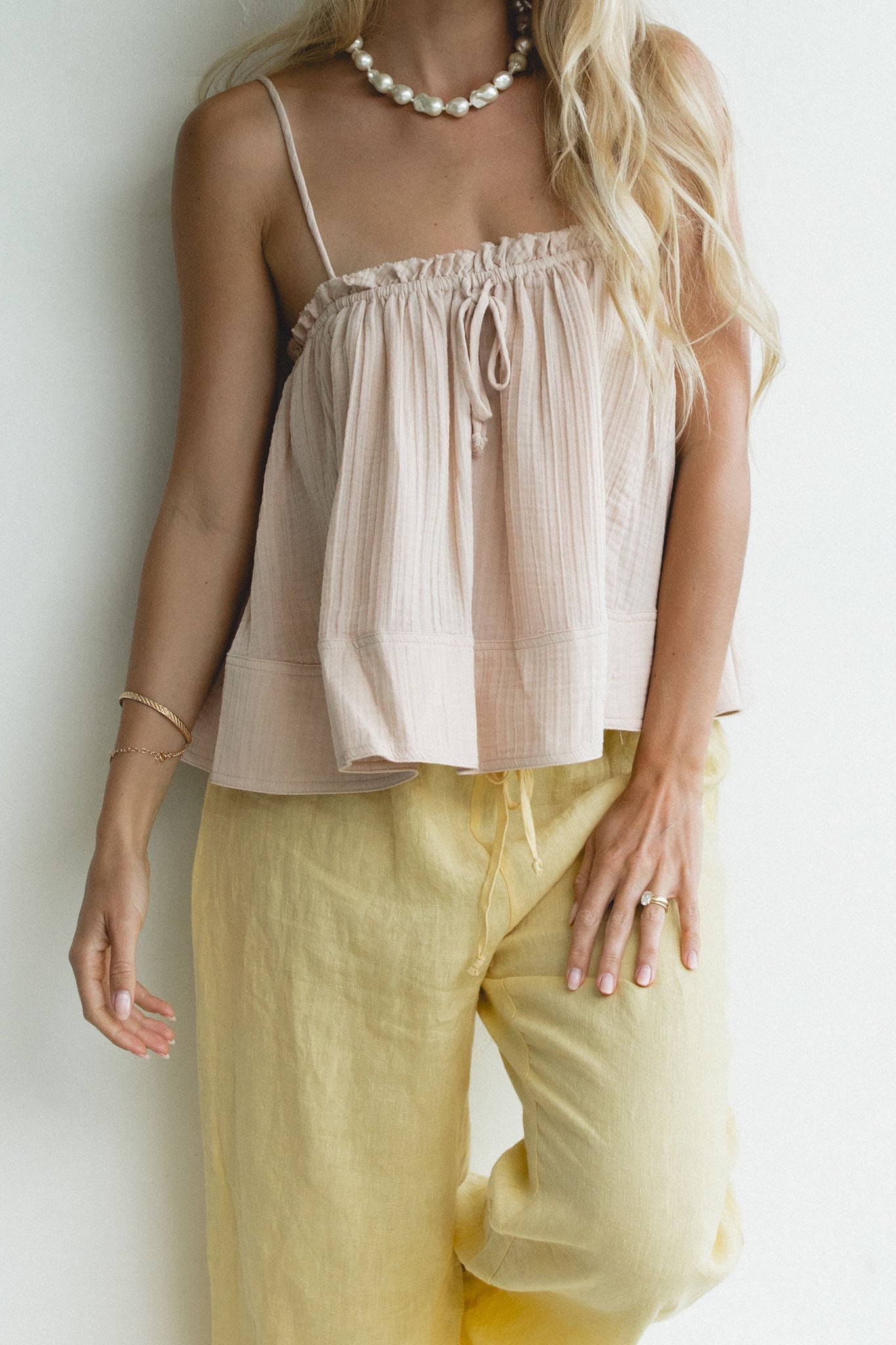 Skyline Woven Cami Tank Top