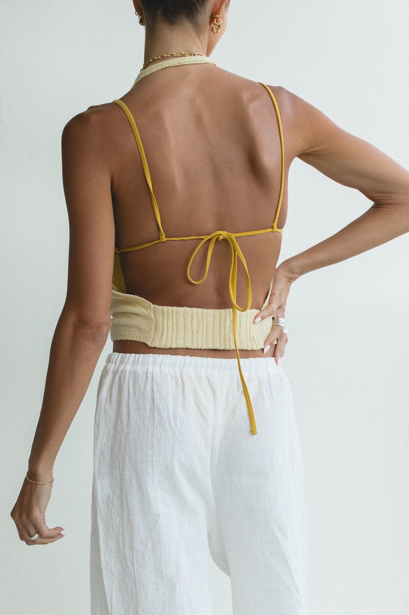 Dusk Cotton Knit Halter Top