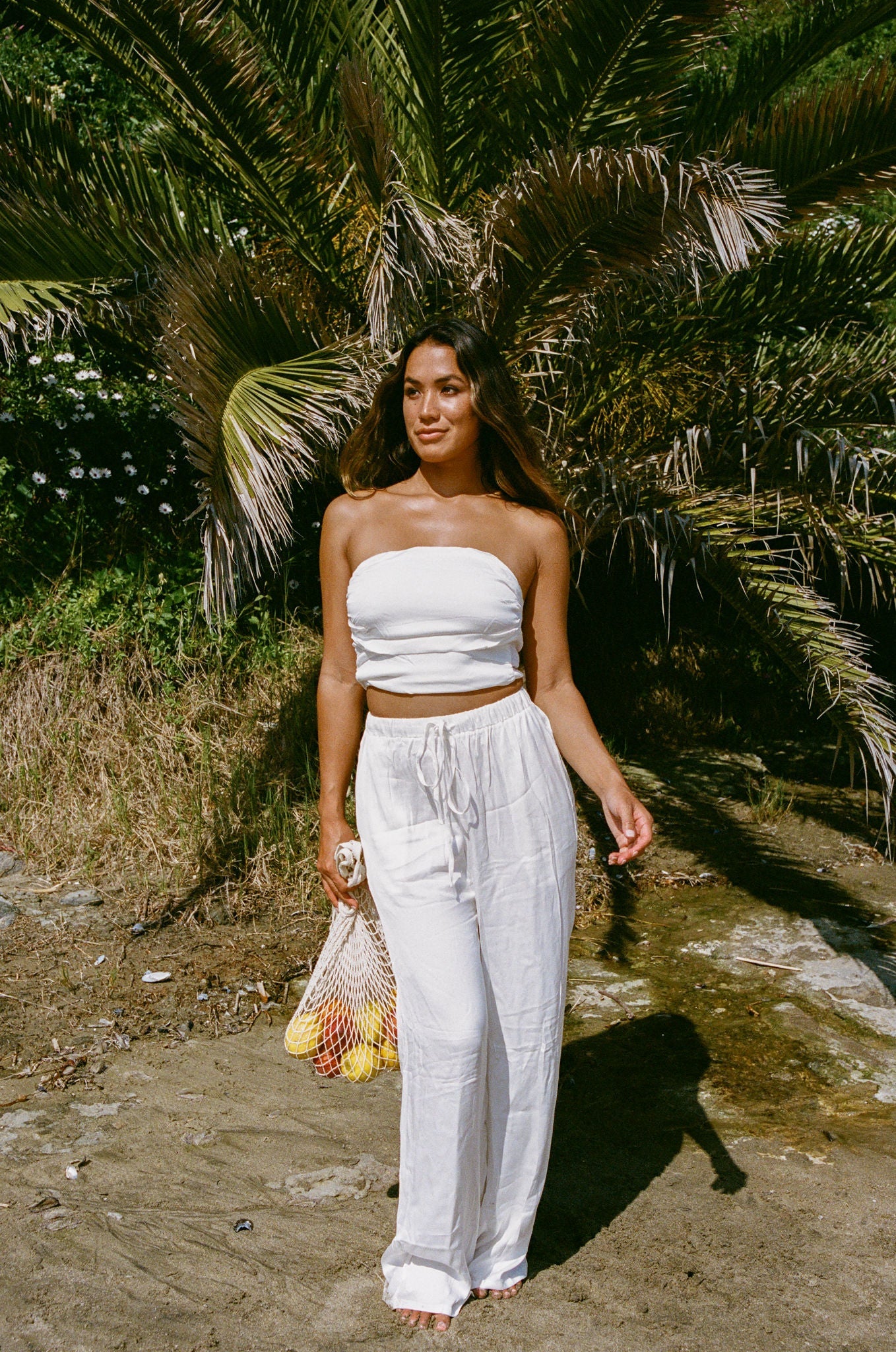 Summer Weekend Woven Tube Top Pants Set