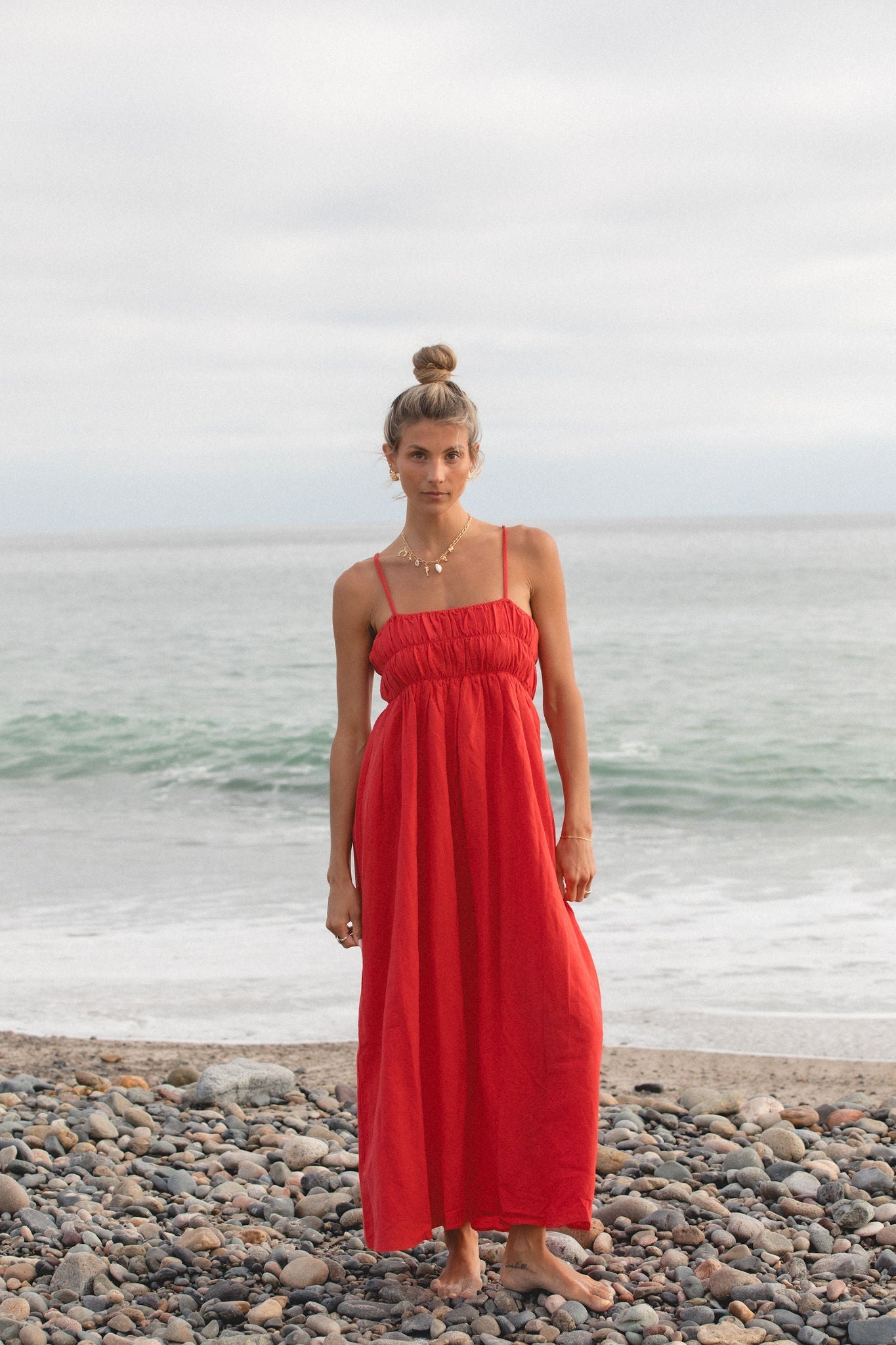 Marigold Smocked Maxi Dress