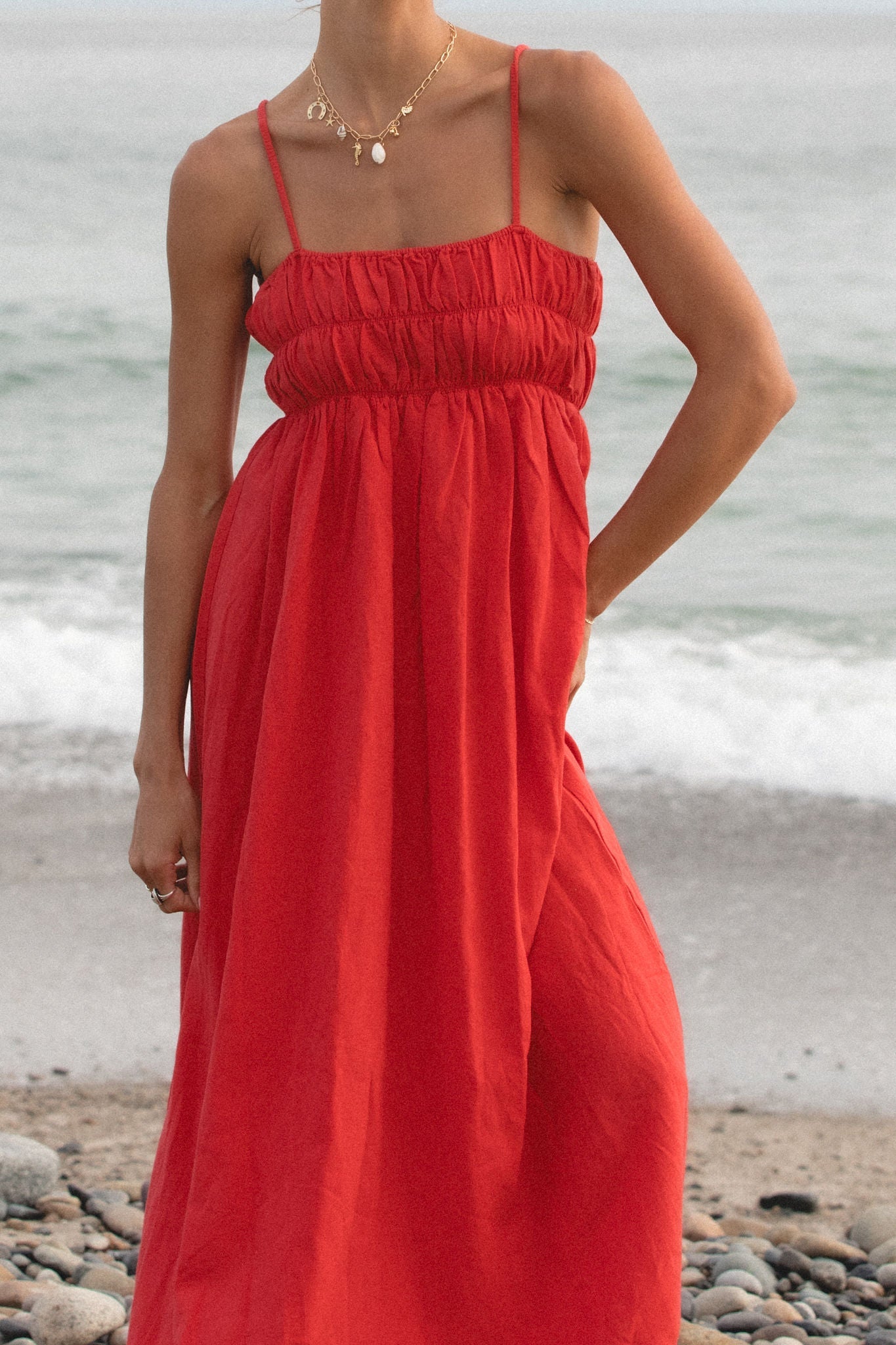 Marigold Smocked Maxi Dress