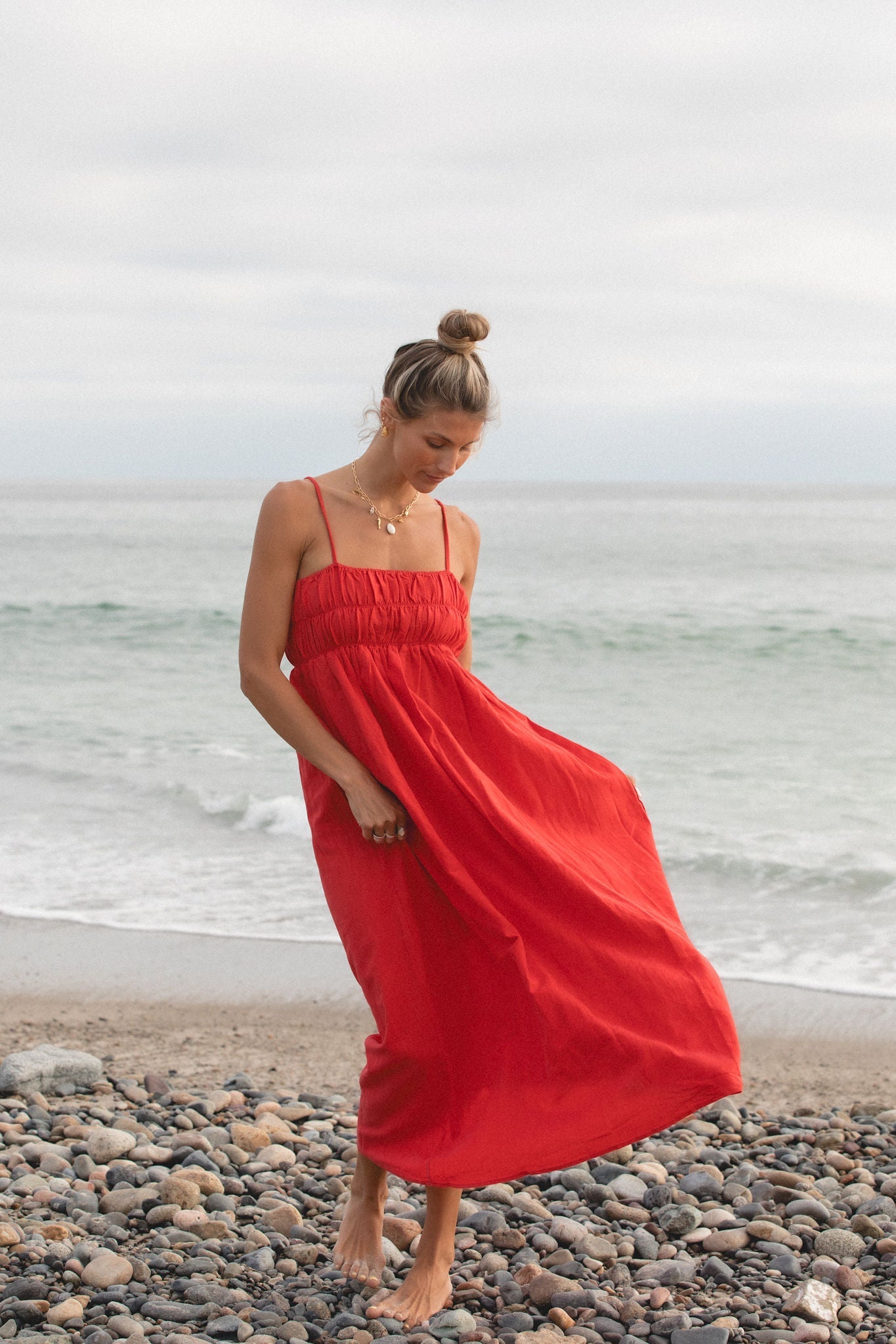 Marigold Smocked Maxi Dress