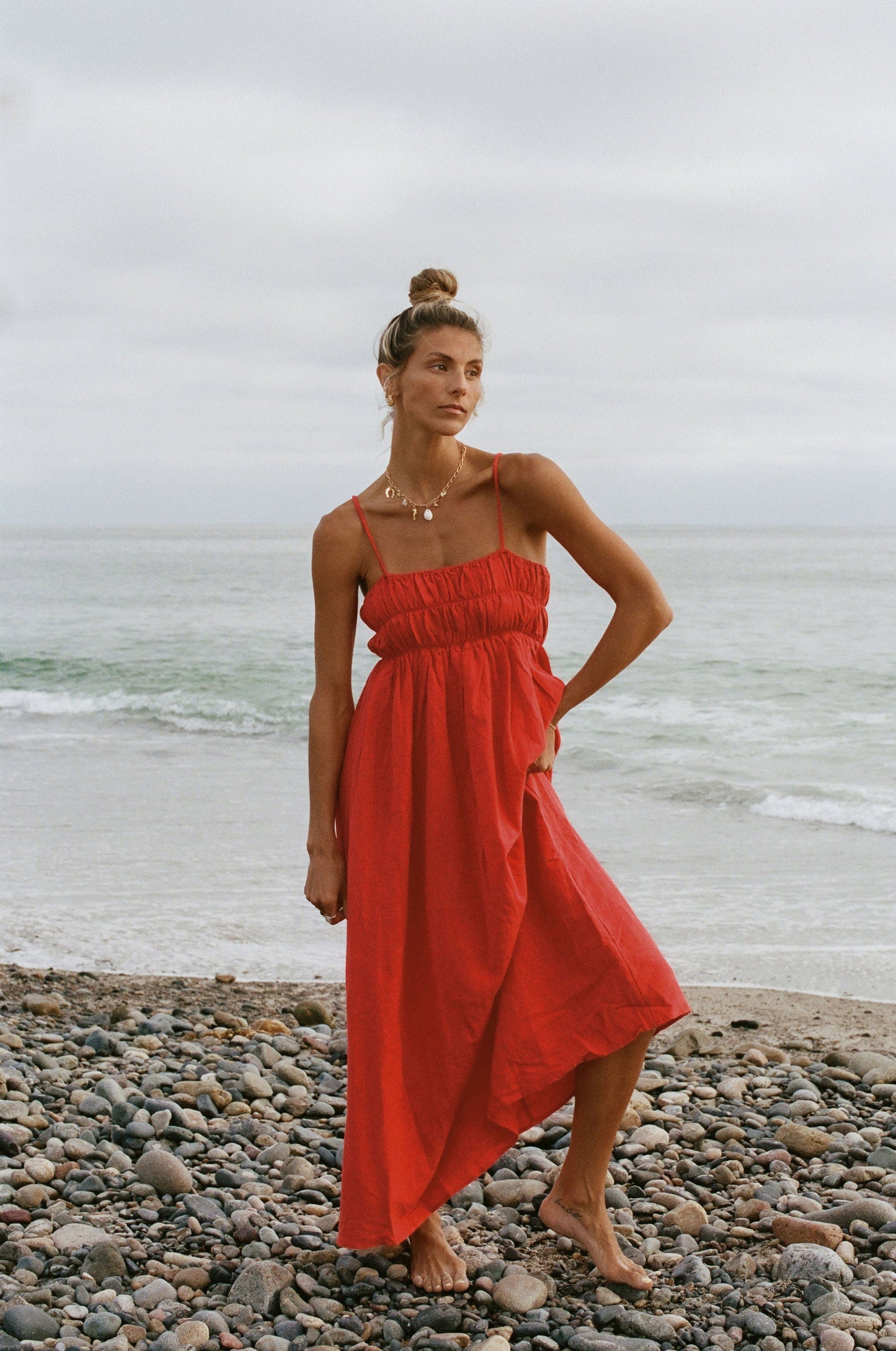 Marigold Smocked Maxi Dress