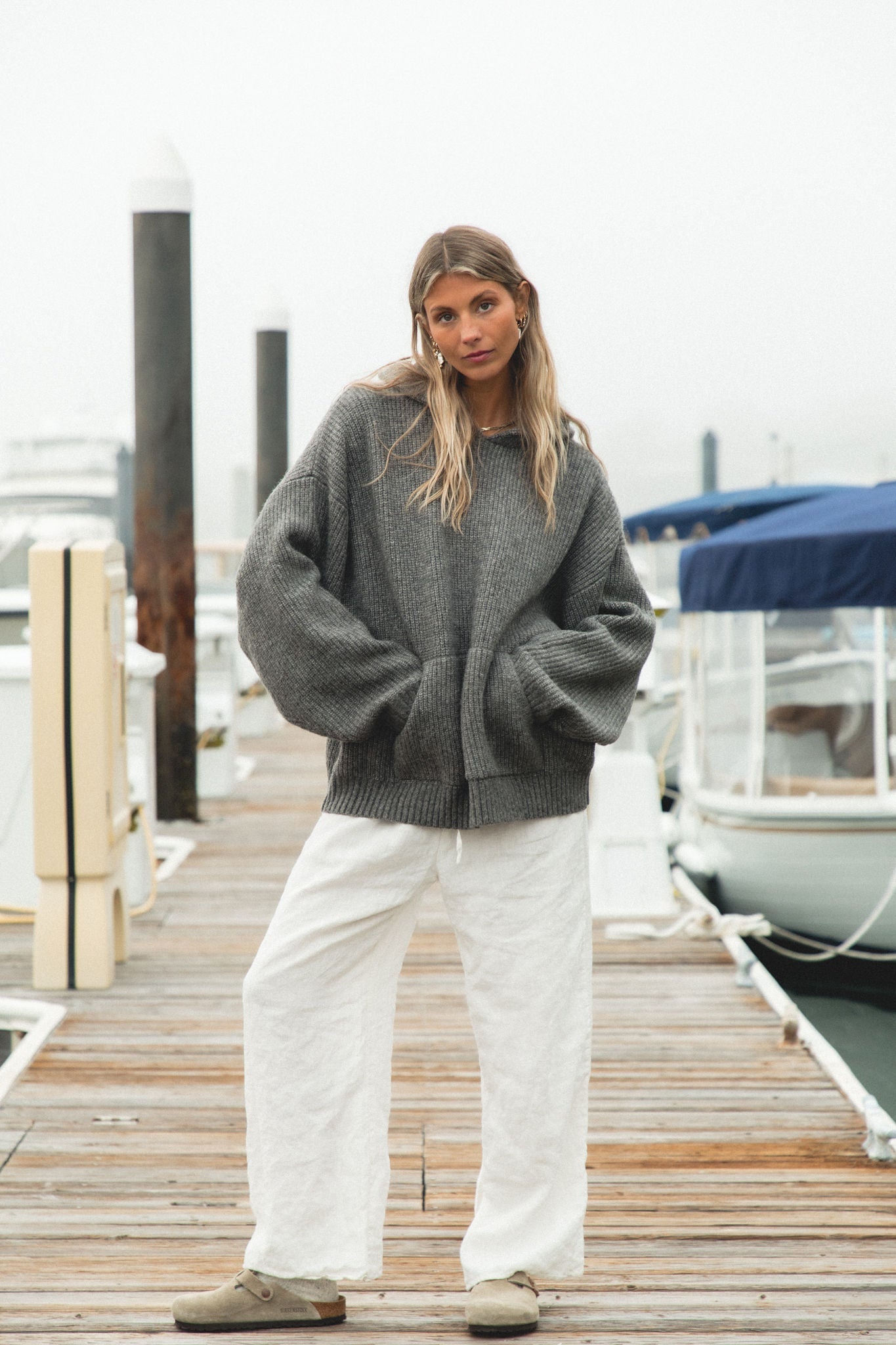 Malibu Mist Wool Blend Hoodie