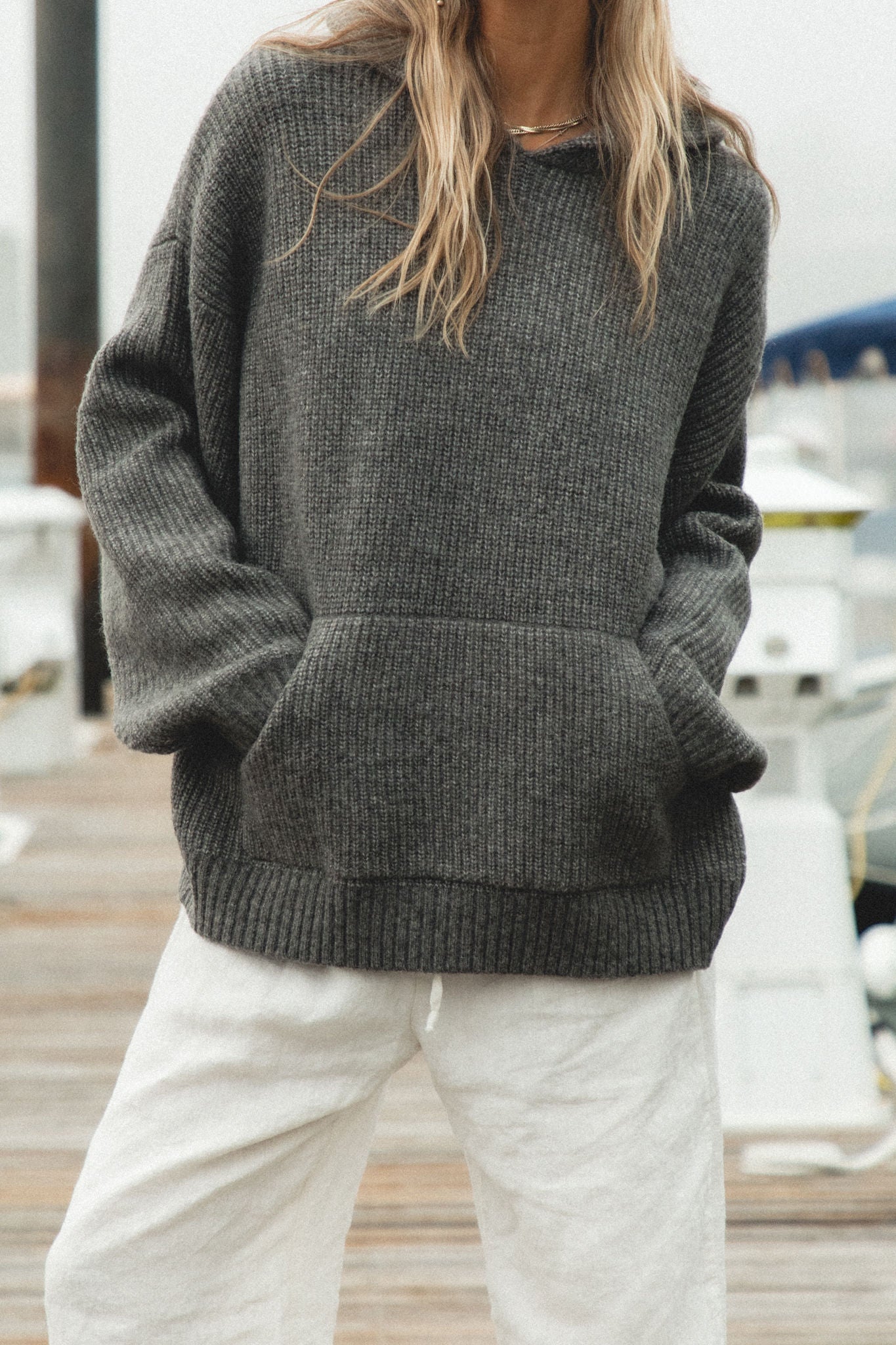 Malibu Mist Wool Blend Hoodie