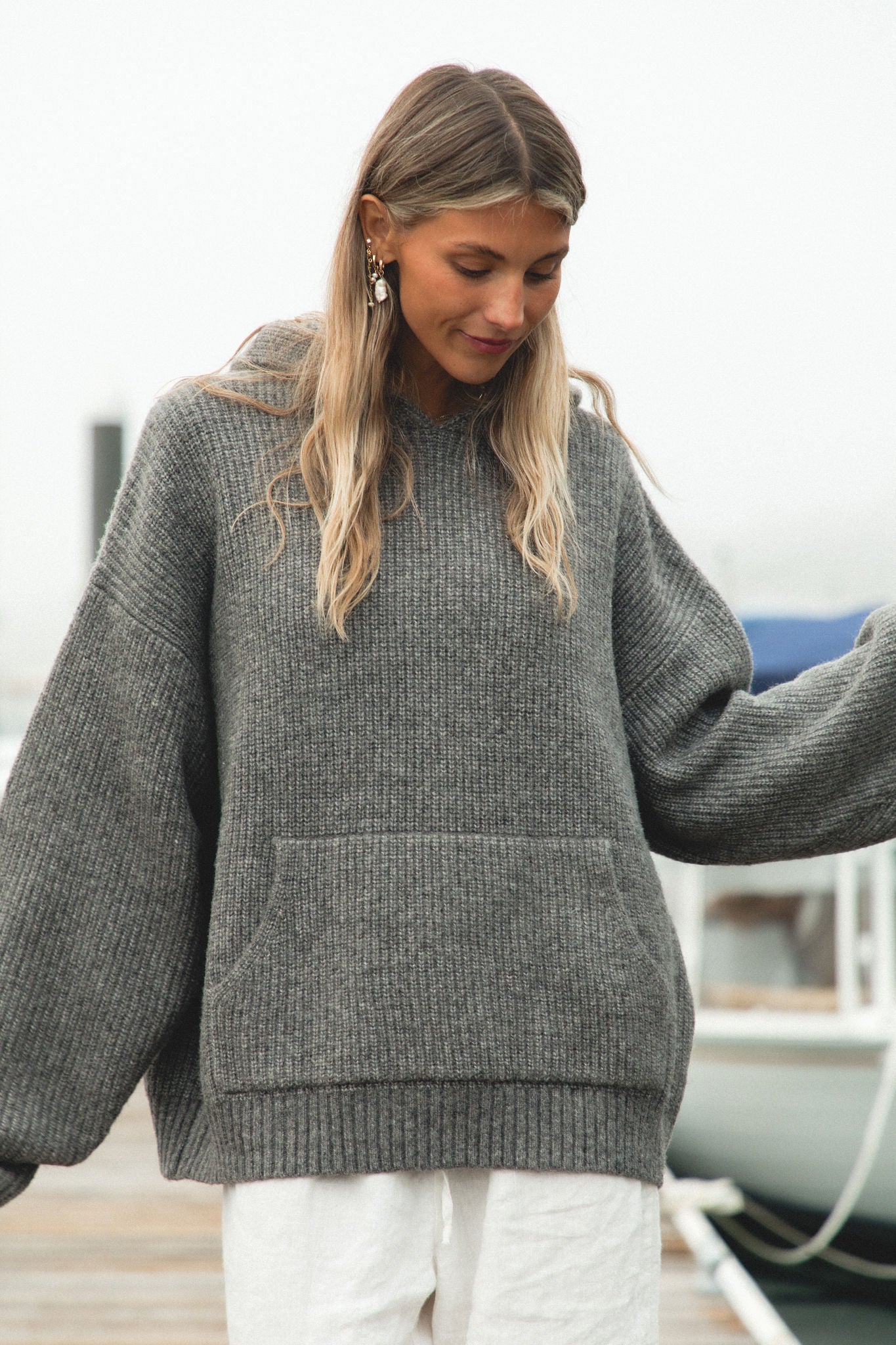 Malibu Mist Wool Blend Hoodie