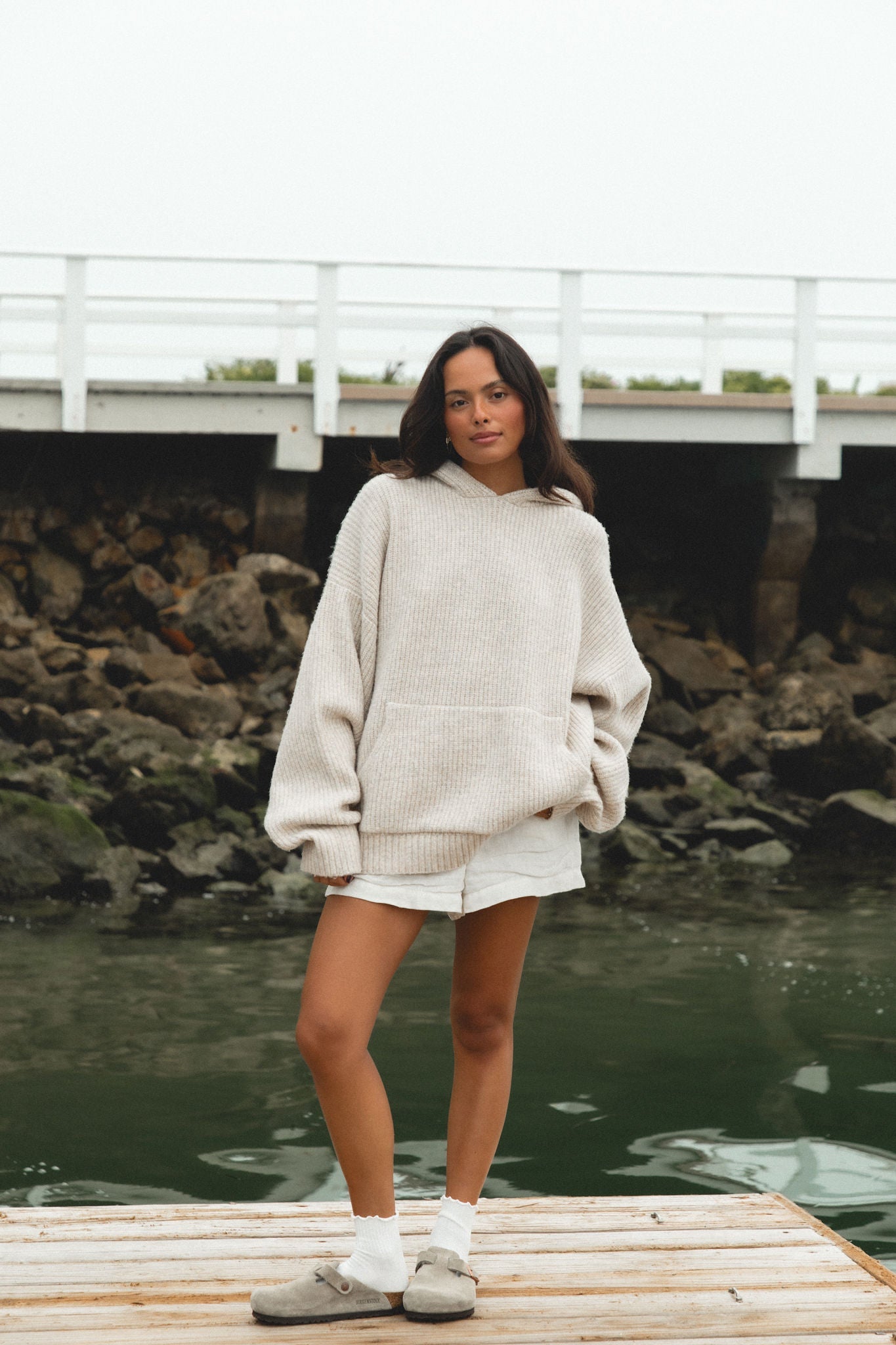 Malibu Mist Wool Blend Hoodie