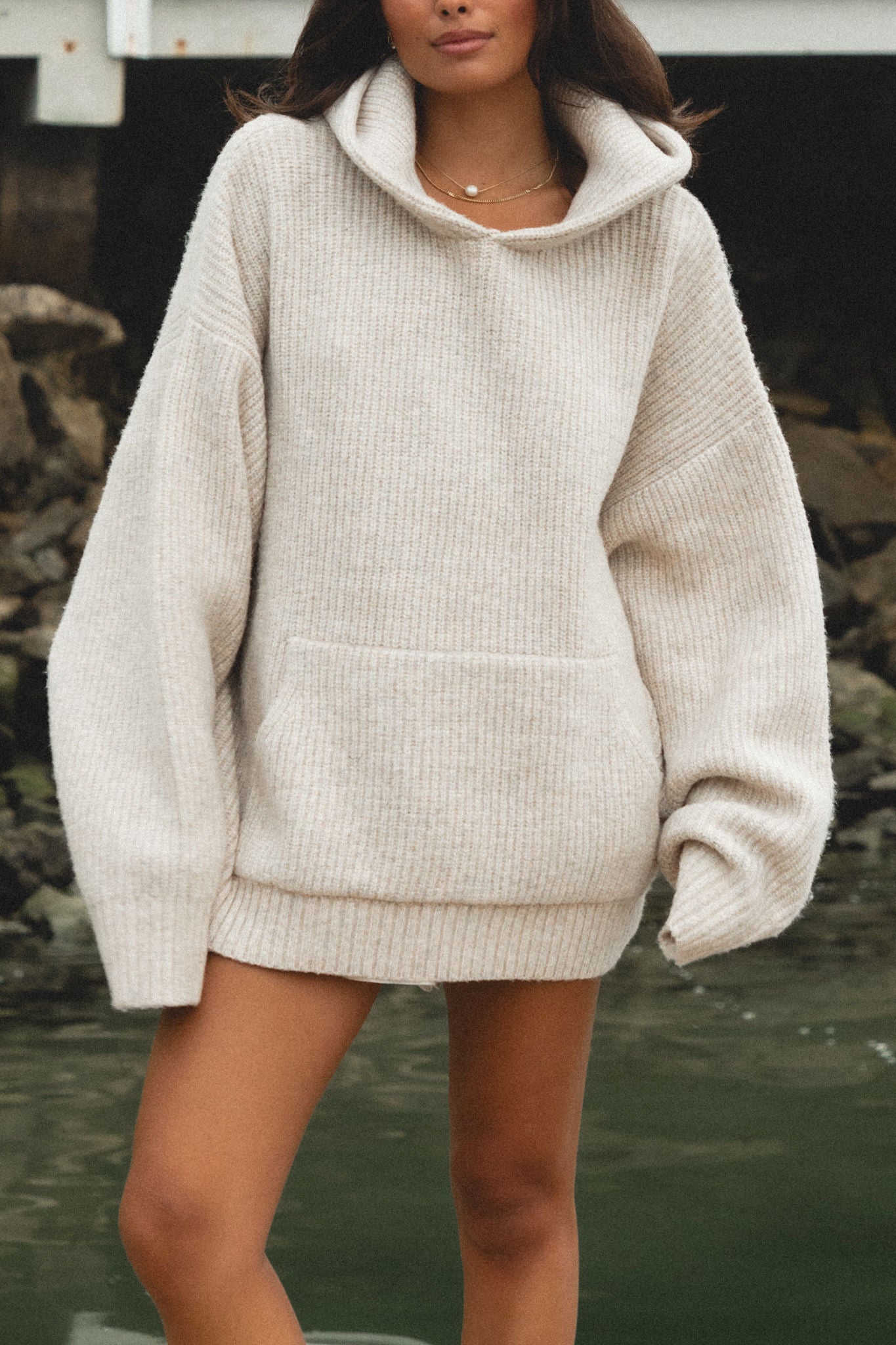 Malibu Mist Wool Blend Hoodie