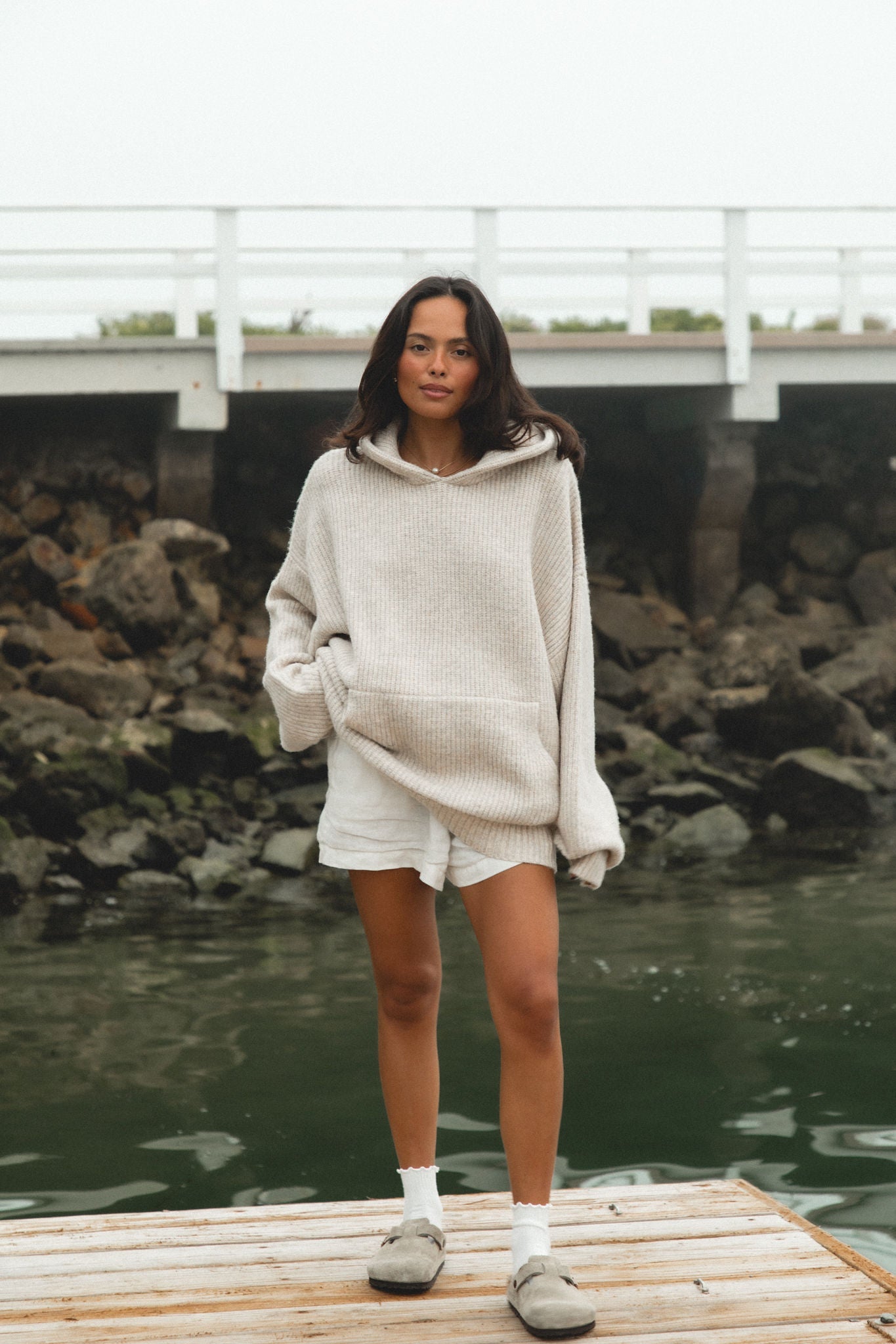 Malibu Mist Wool Blend Hoodie