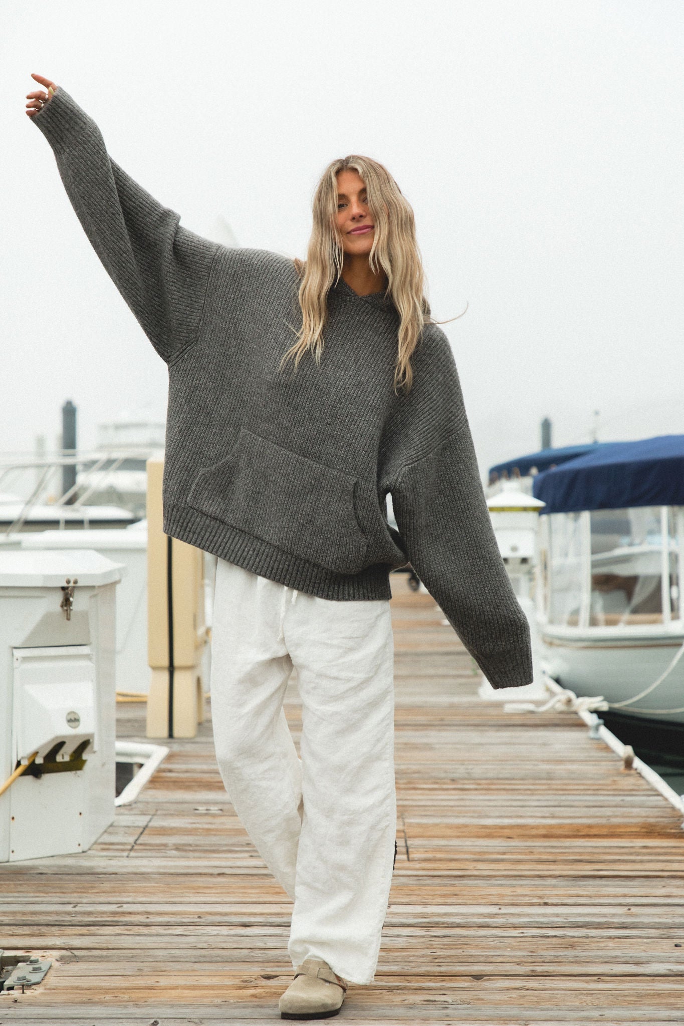 Malibu Mist Wool Blend Hoodie