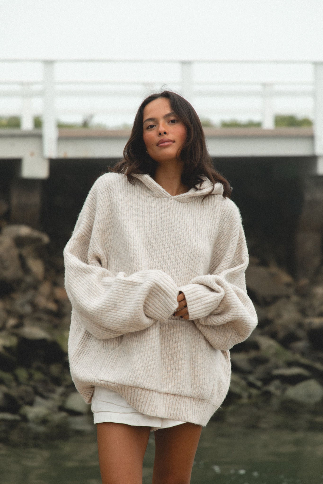 Malibu Mist Wool Blend Hoodie