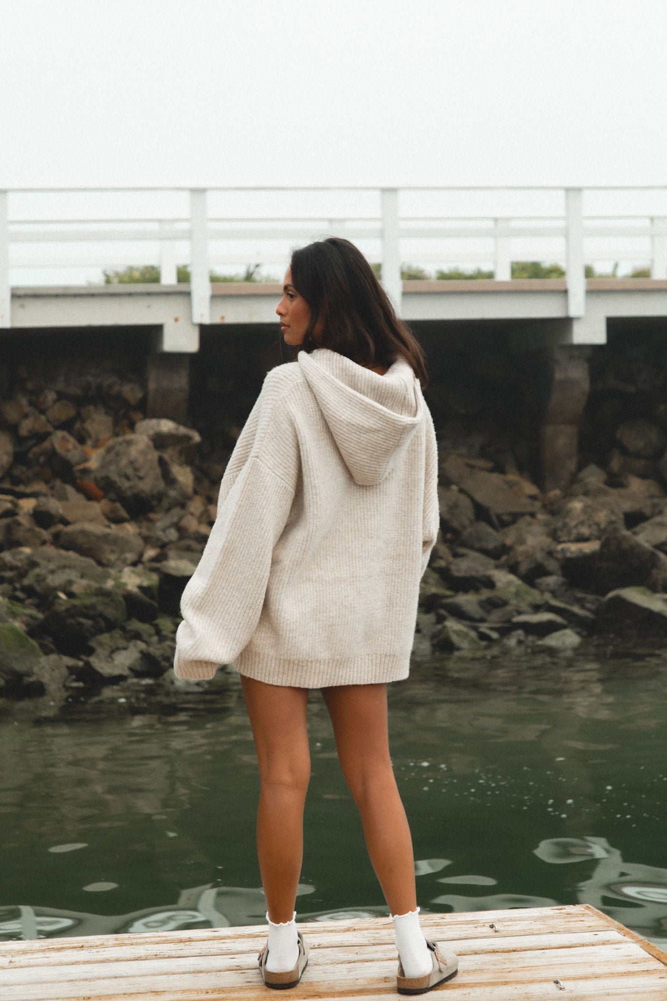 Malibu Mist Wool Blend Hoodie