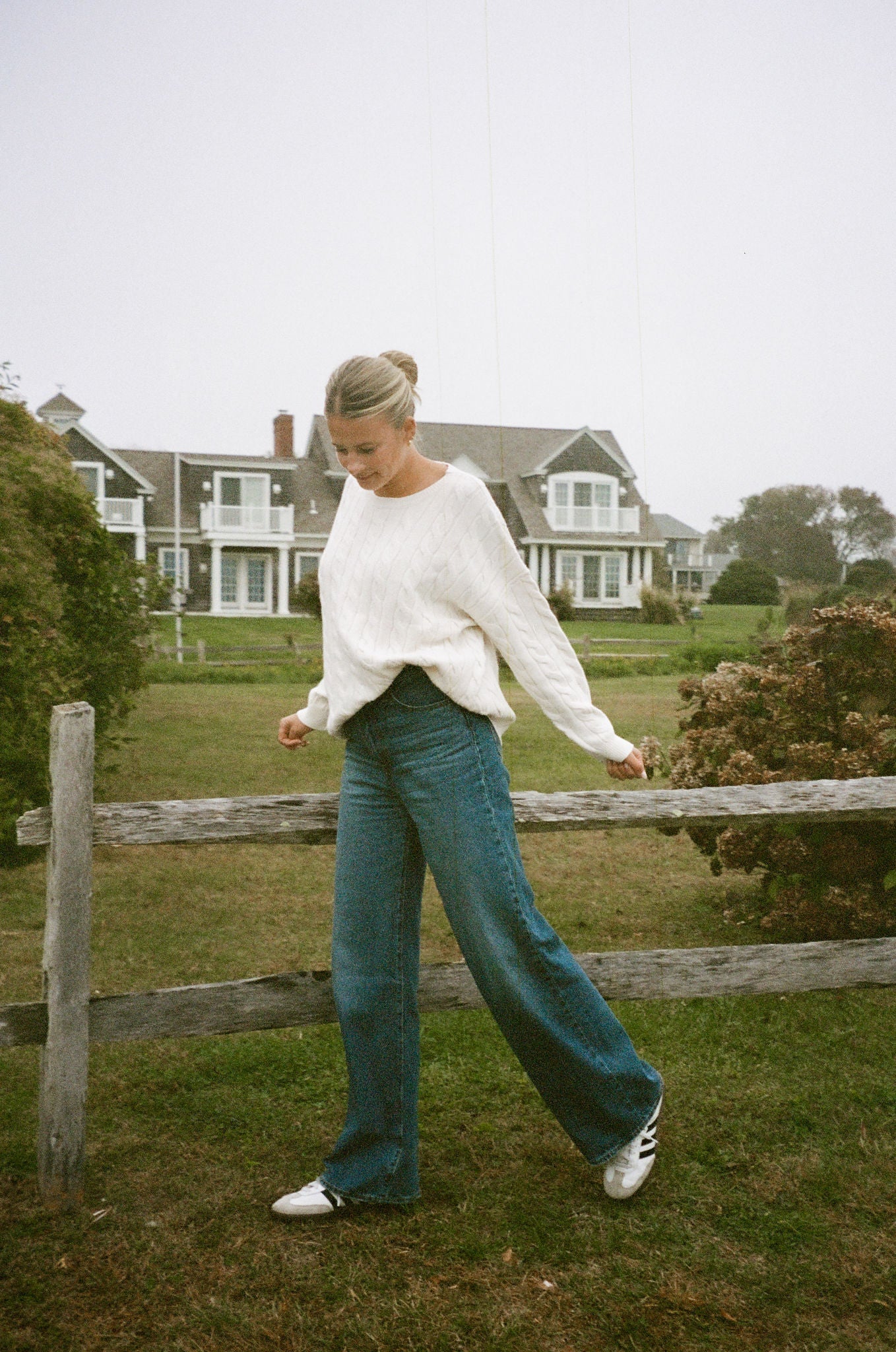 White Water Cable Knit Sweater