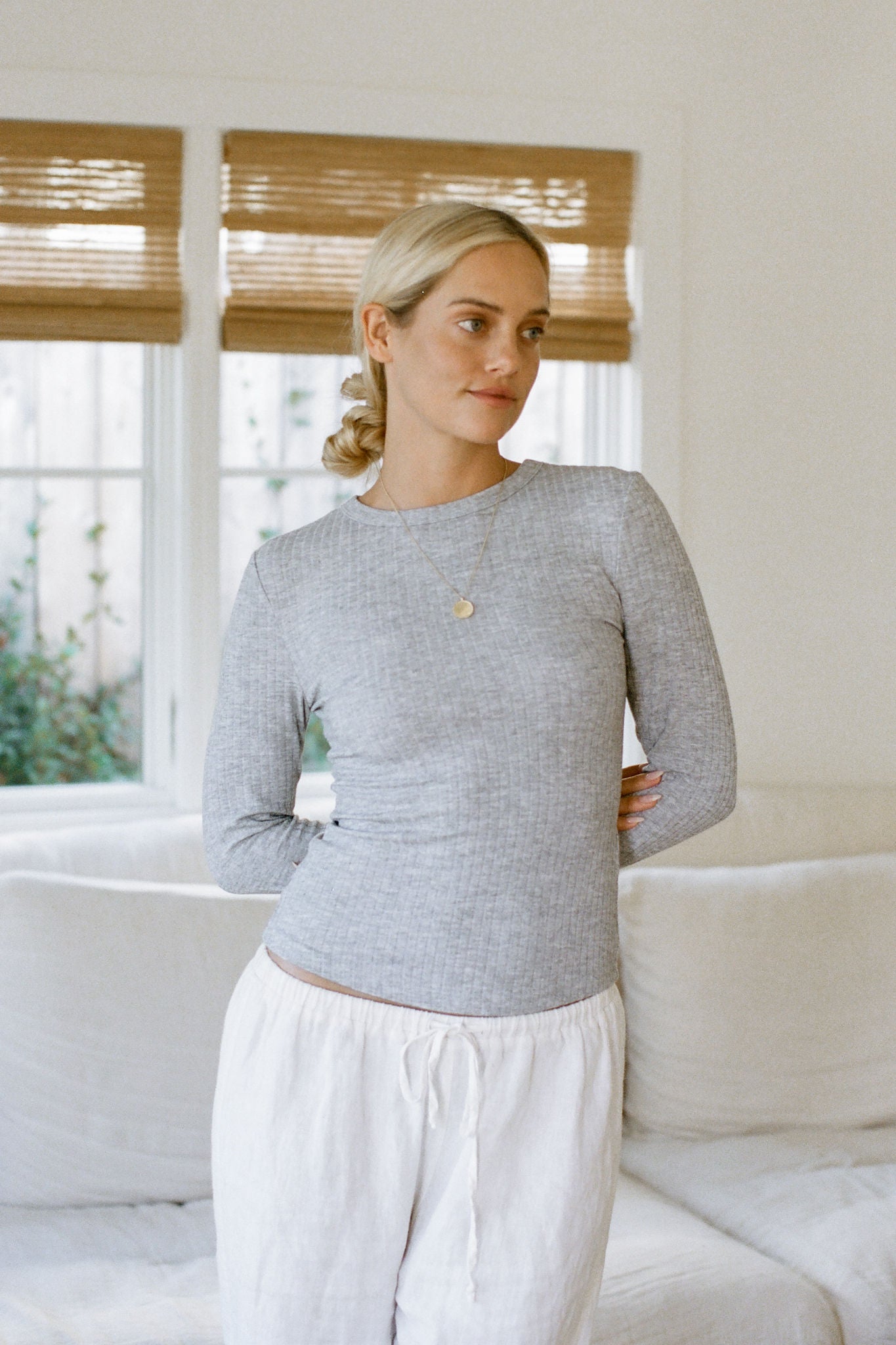 Laguna Layer Ribbed Long Sleeve Basic Top