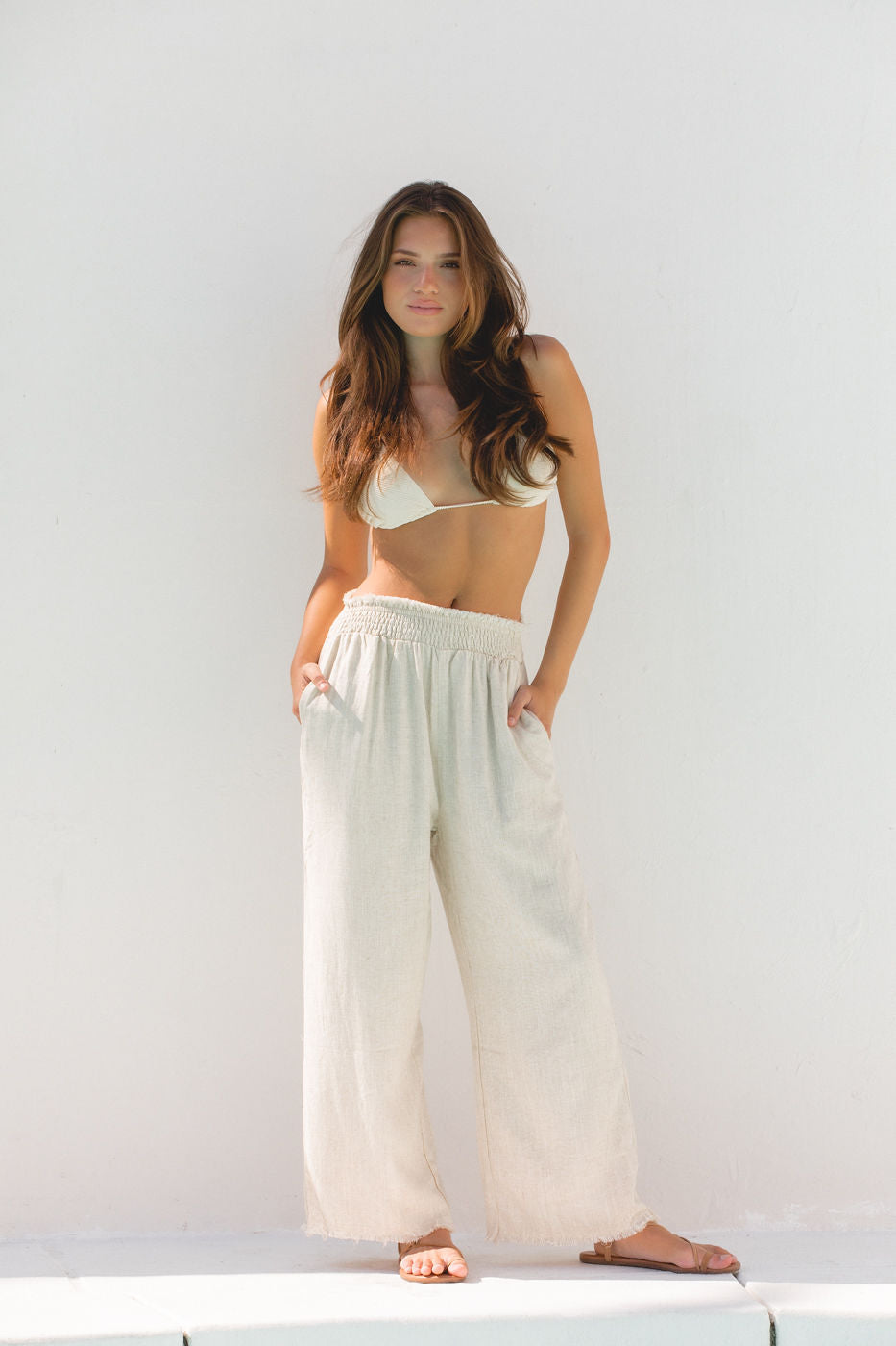 Luca Lined Linen Pants