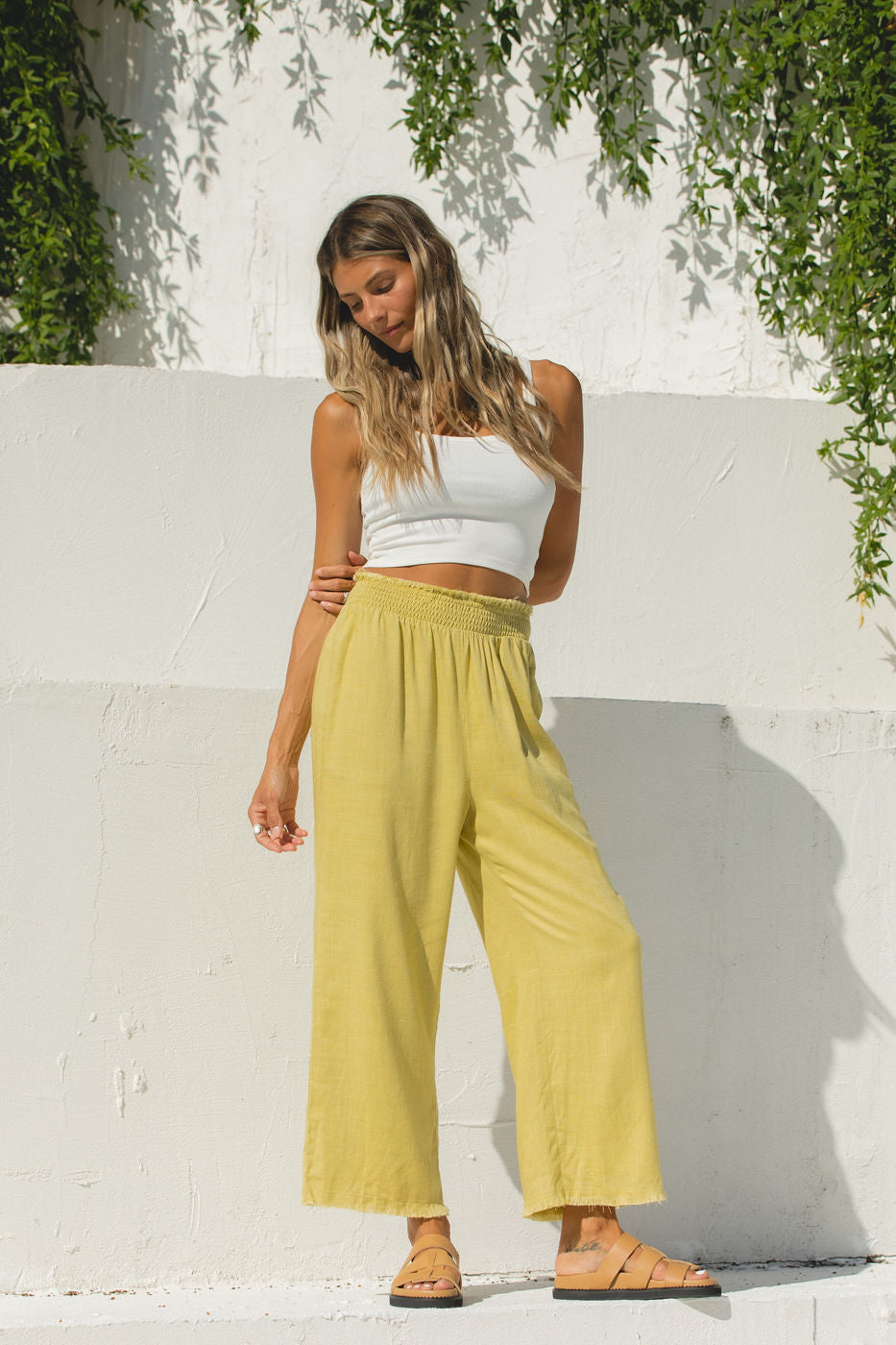 Luca Lined Linen Pants