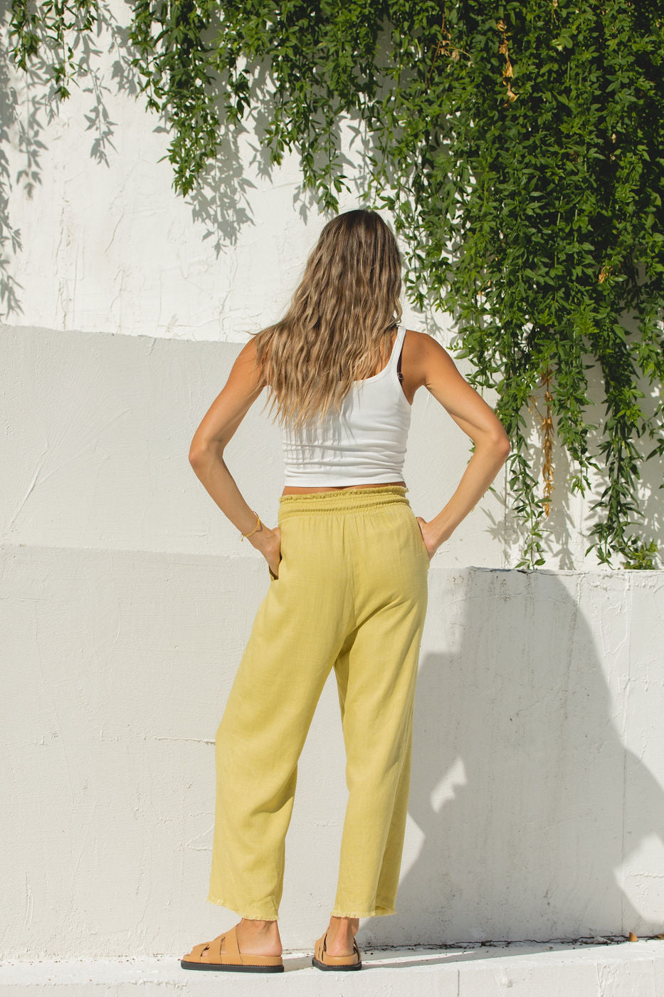 Luca Lined Linen Pants