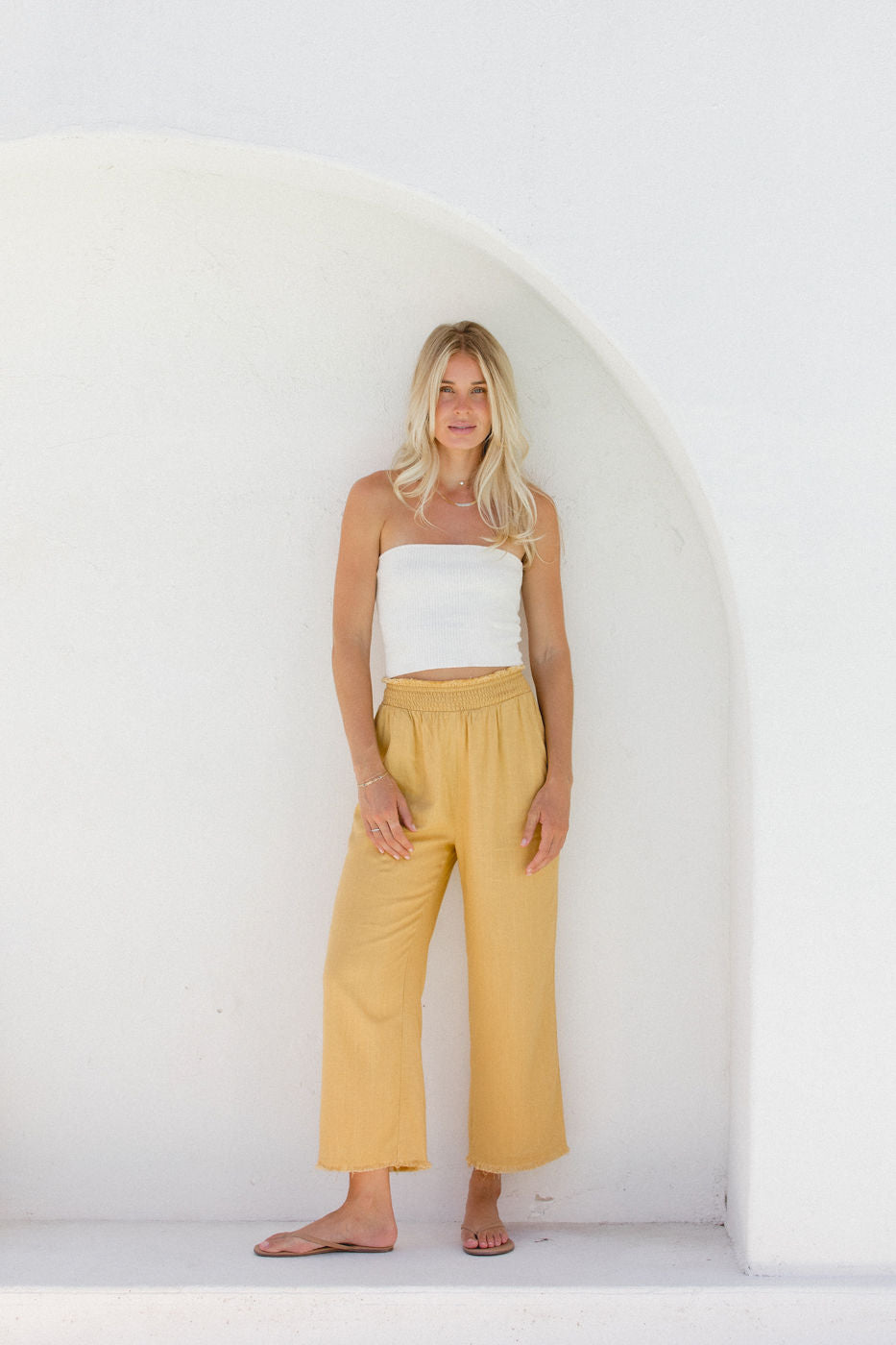 Luca Lined Linen Pants
