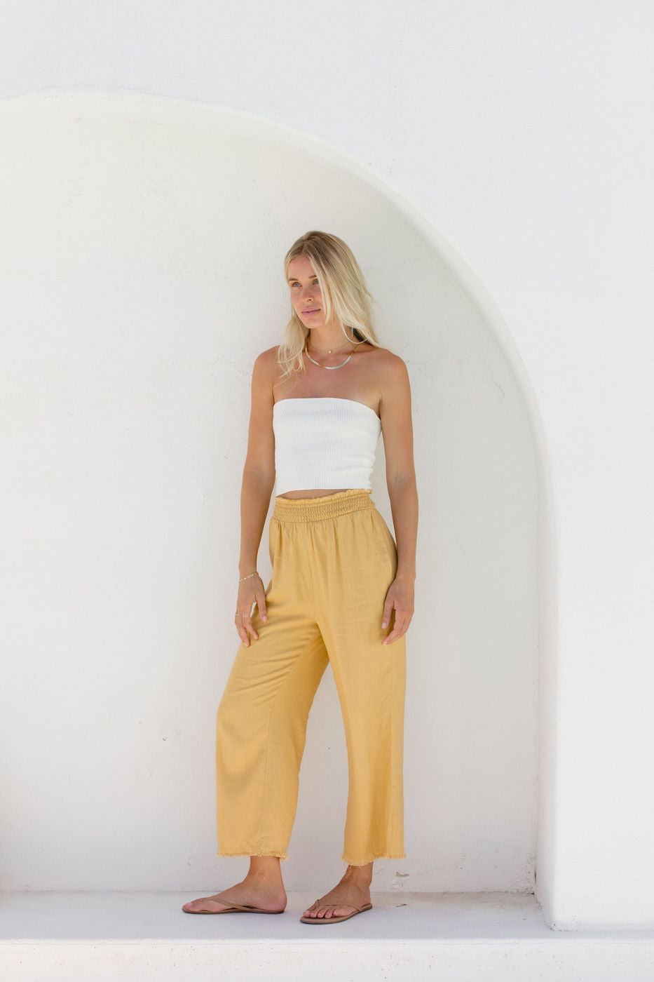 Luca Lined Linen Pants