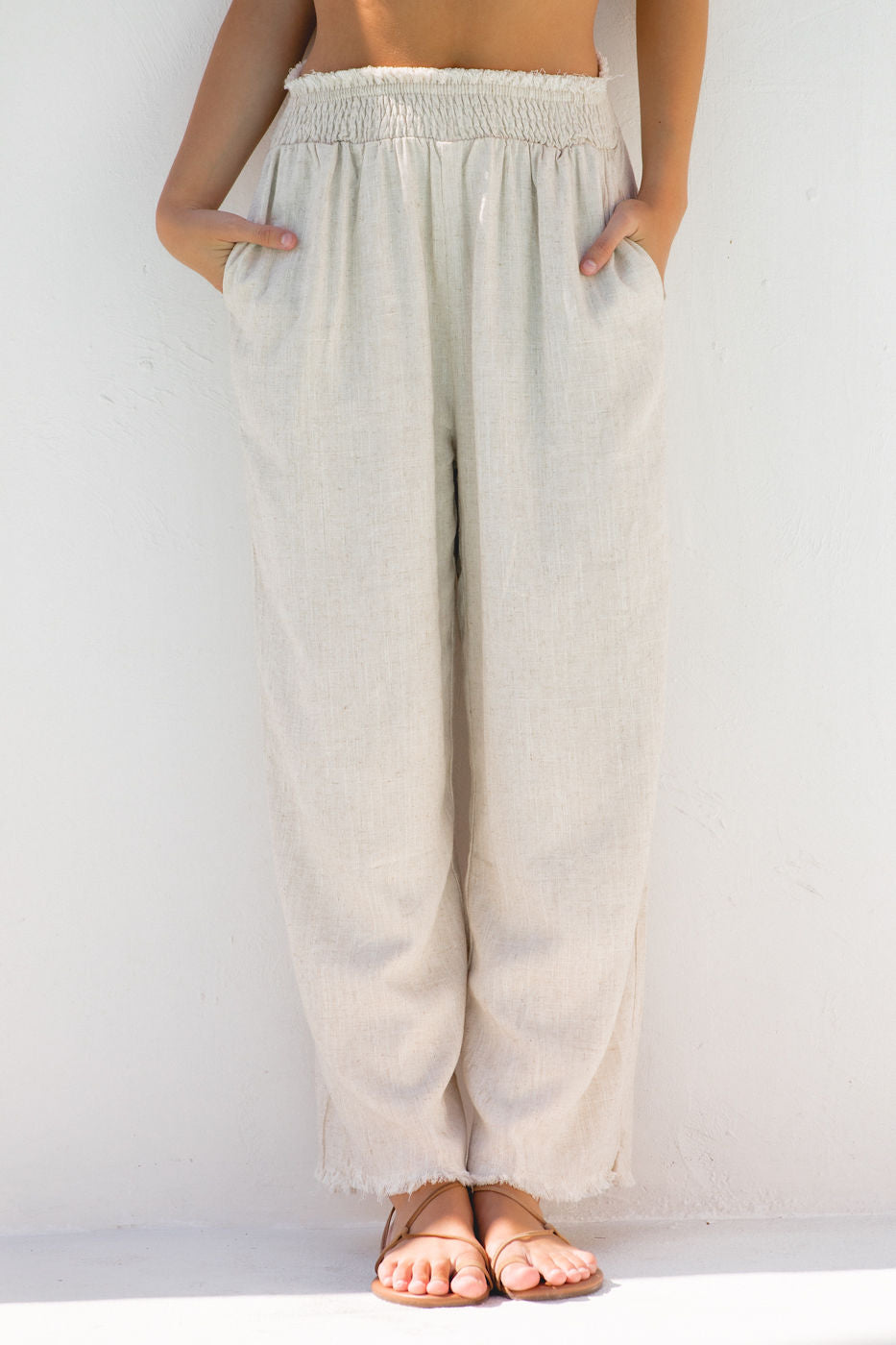 Luca Lined Linen Pants