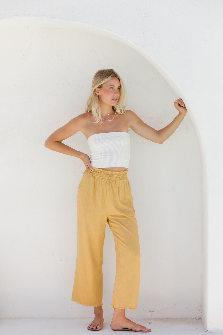 Luca Lined Linen Pants