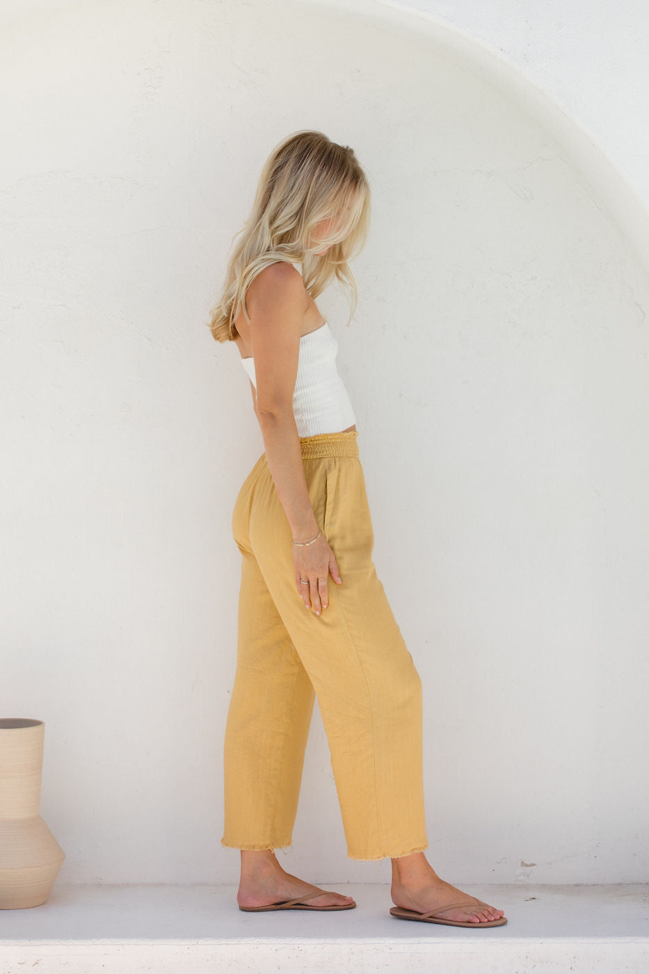 Luca Lined Linen Pants