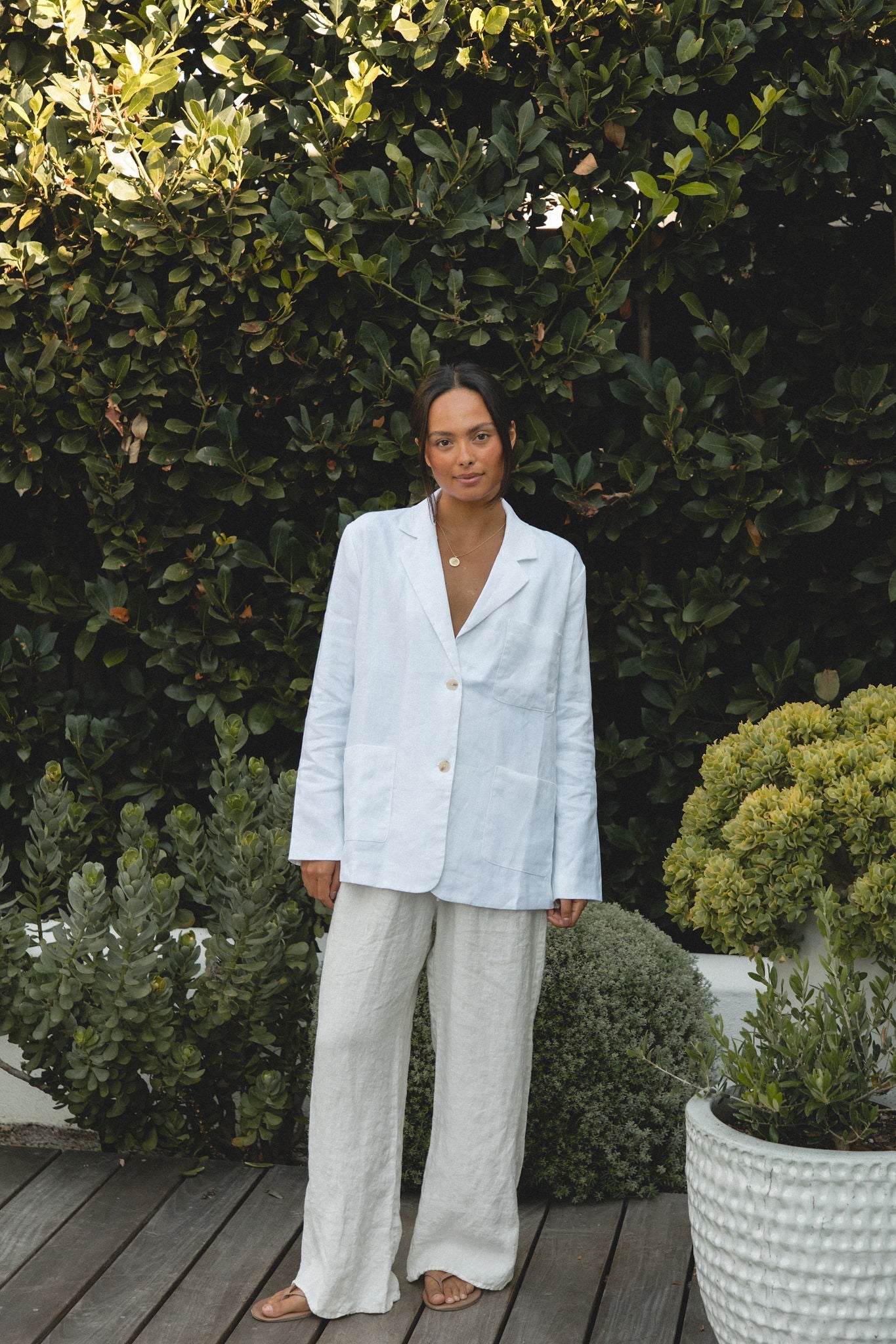 Seaside Soir¨¦e Linen Blazer