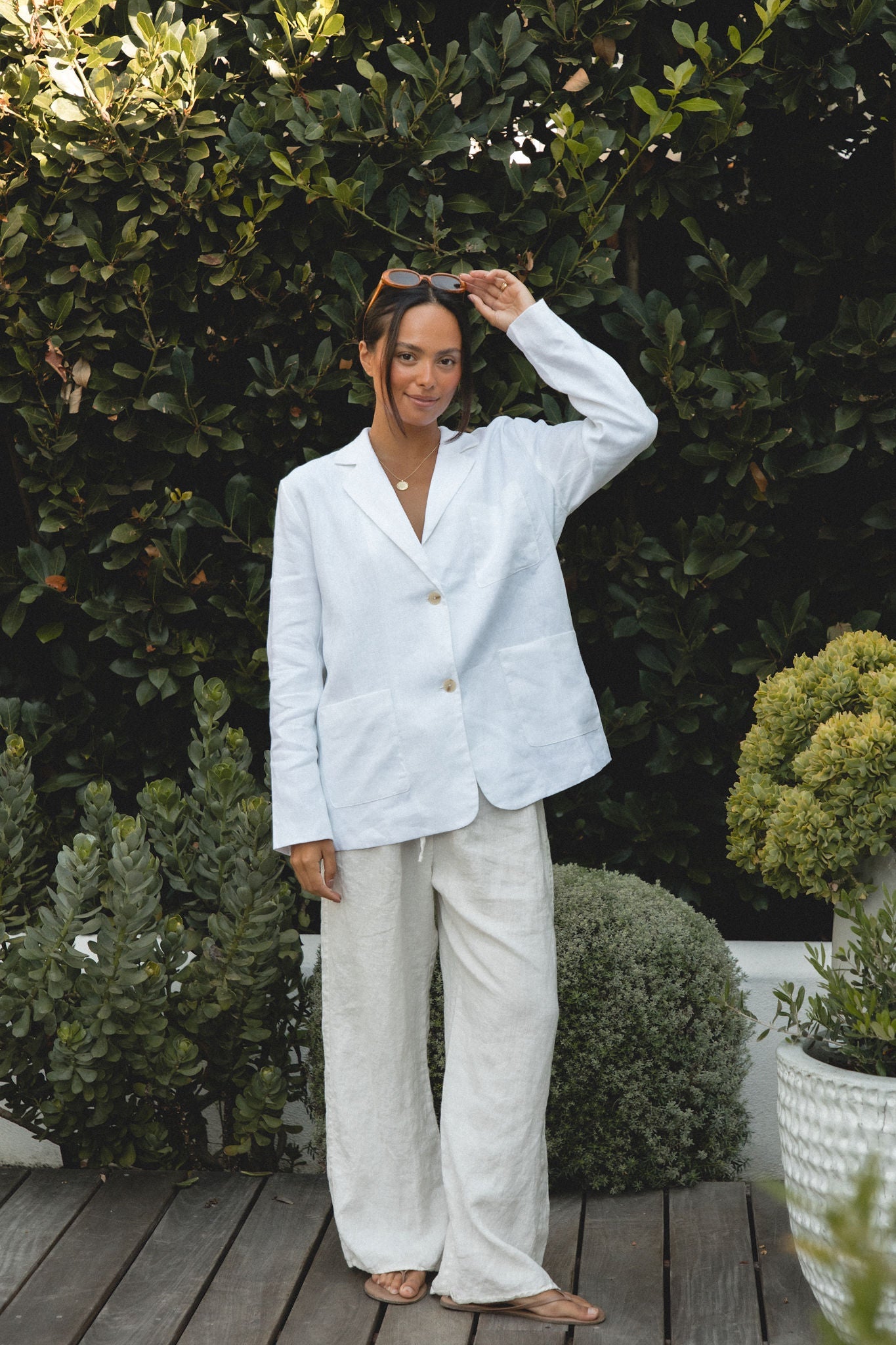 Seaside Soir¨¦e Linen Blazer