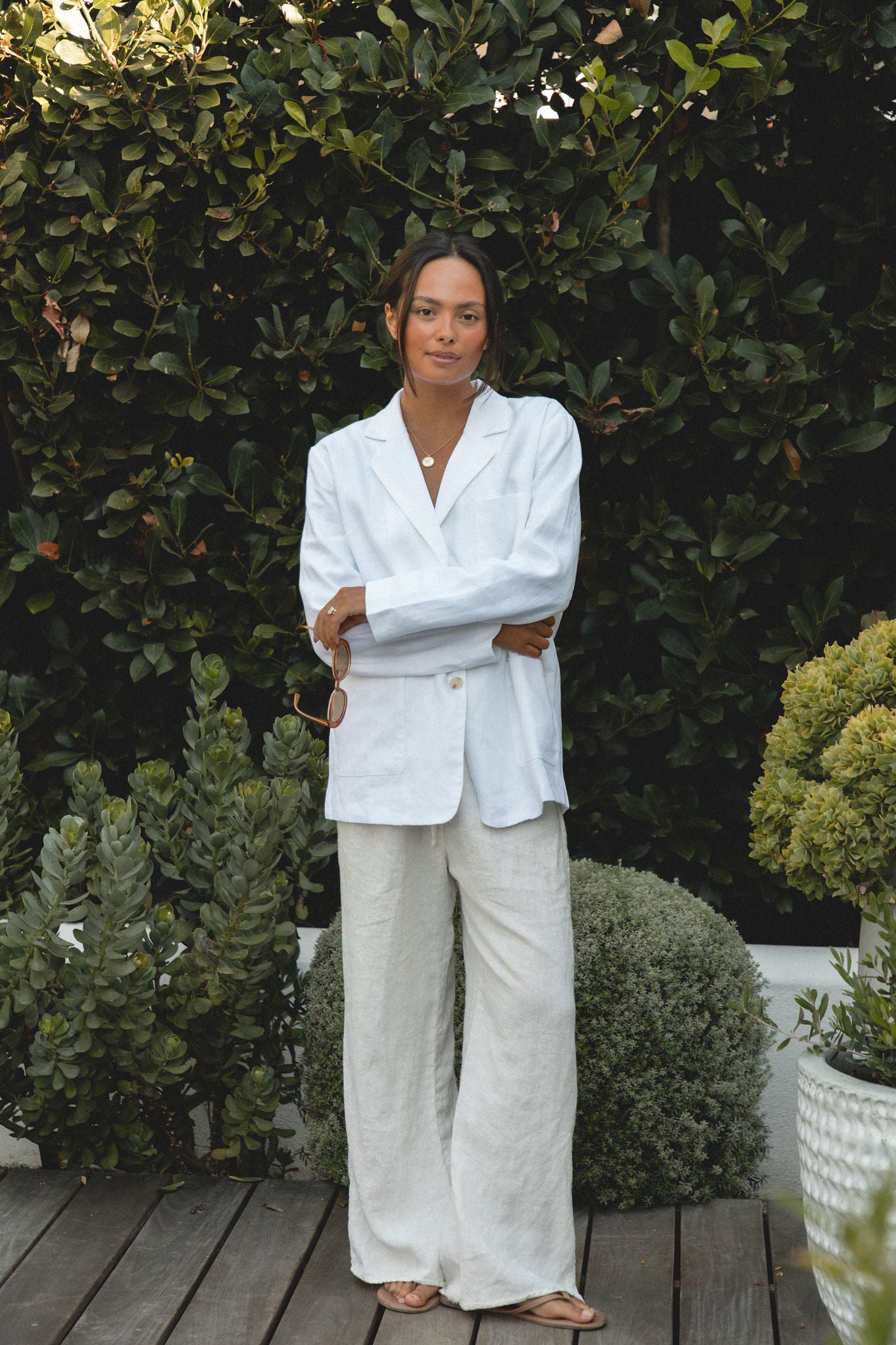 Seaside Soir¨¦e Linen Blazer