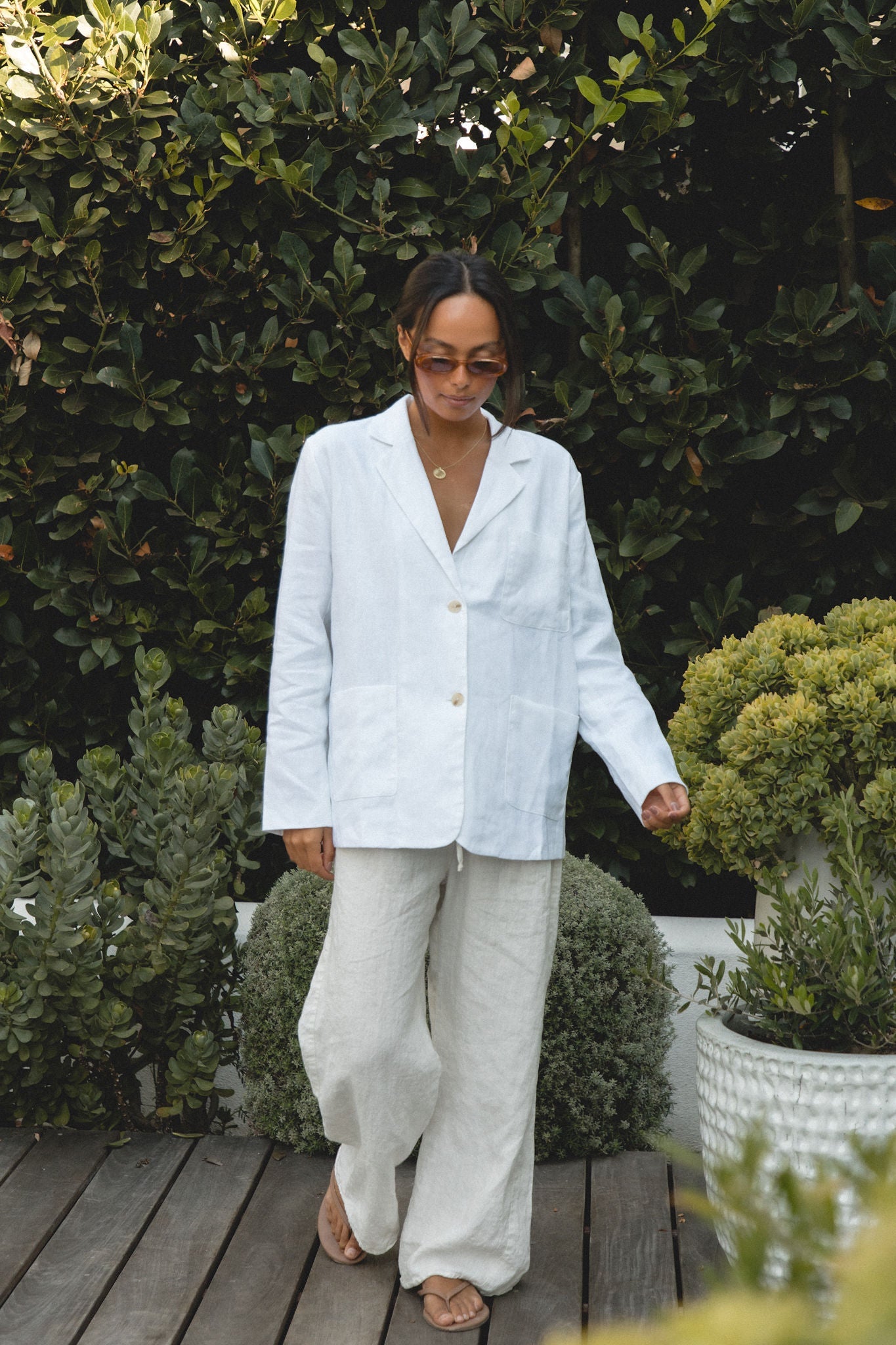 Seaside Soir¨¦e Linen Blazer