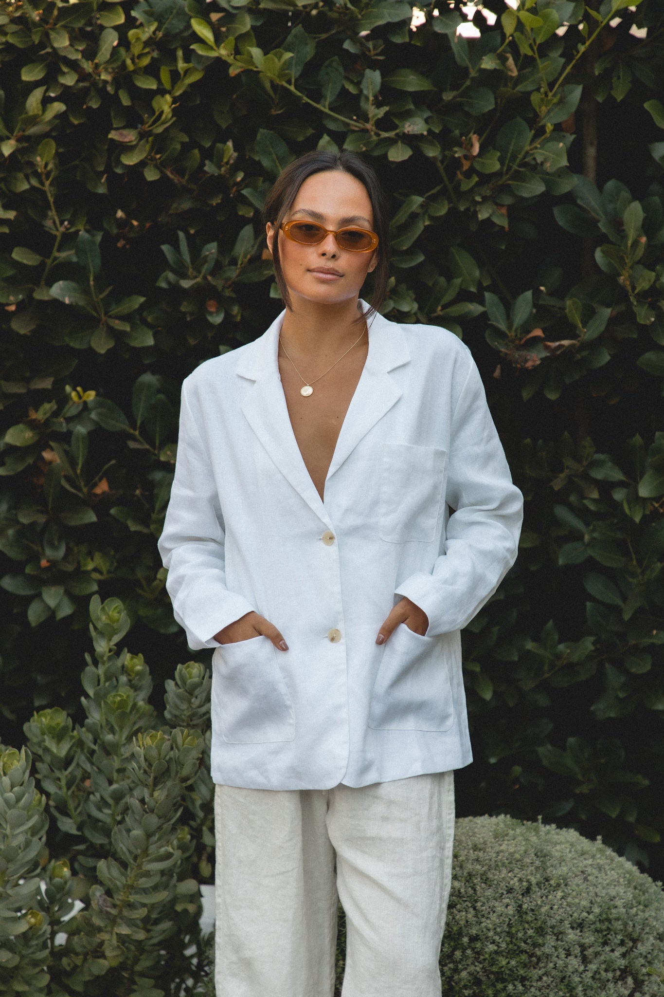 Seaside Soir¨¦e Linen Blazer