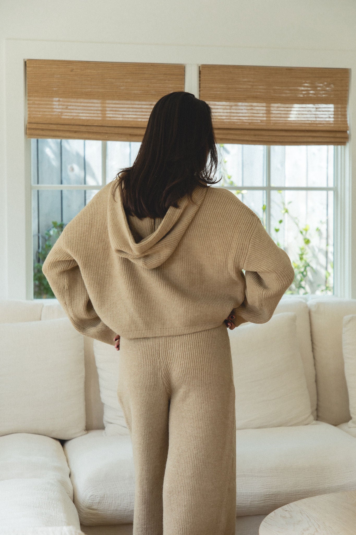 Autumn Wave Knit Sweater Hoodie Top