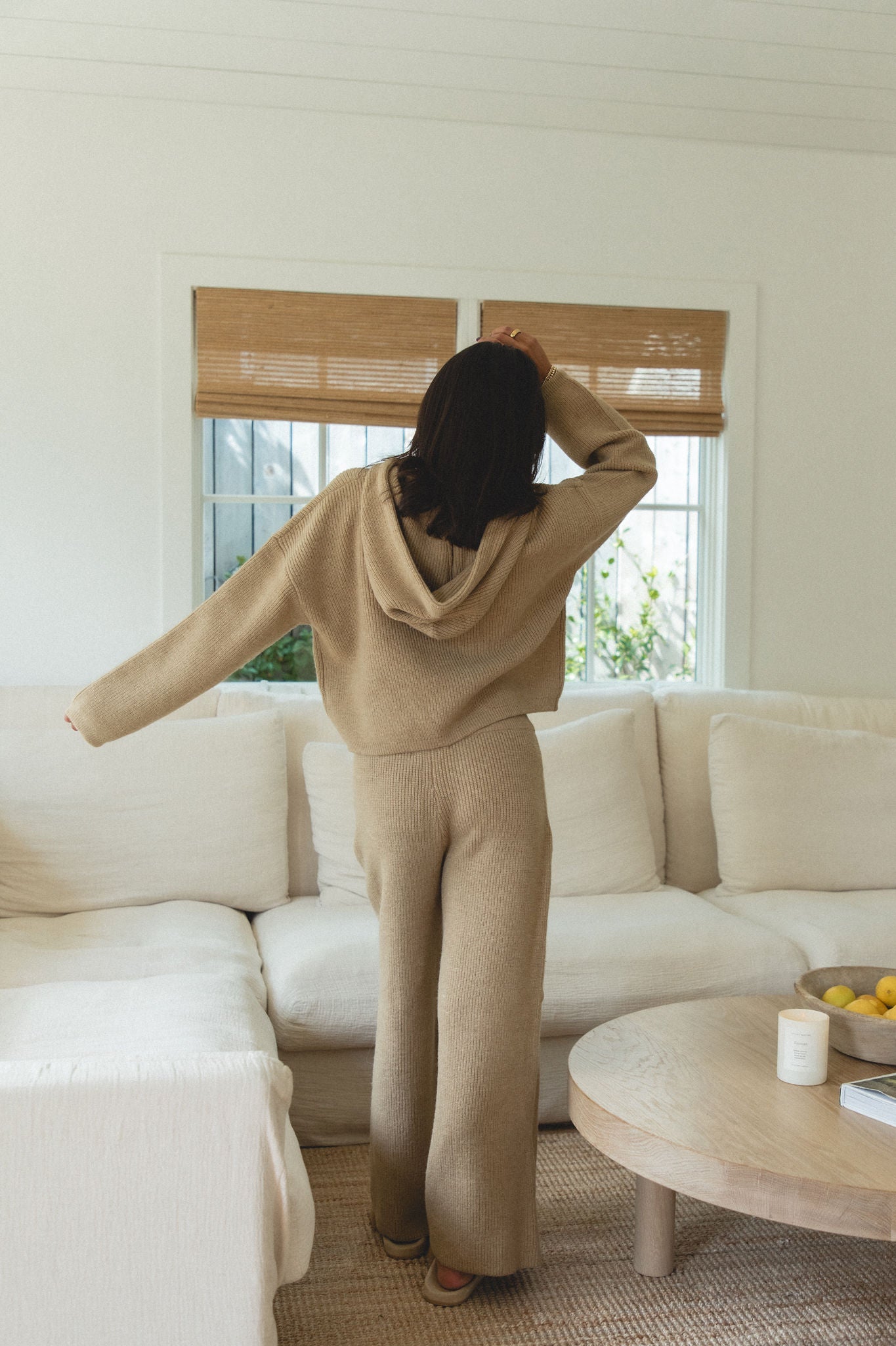 Autumn Wave Knit Sweater Pants