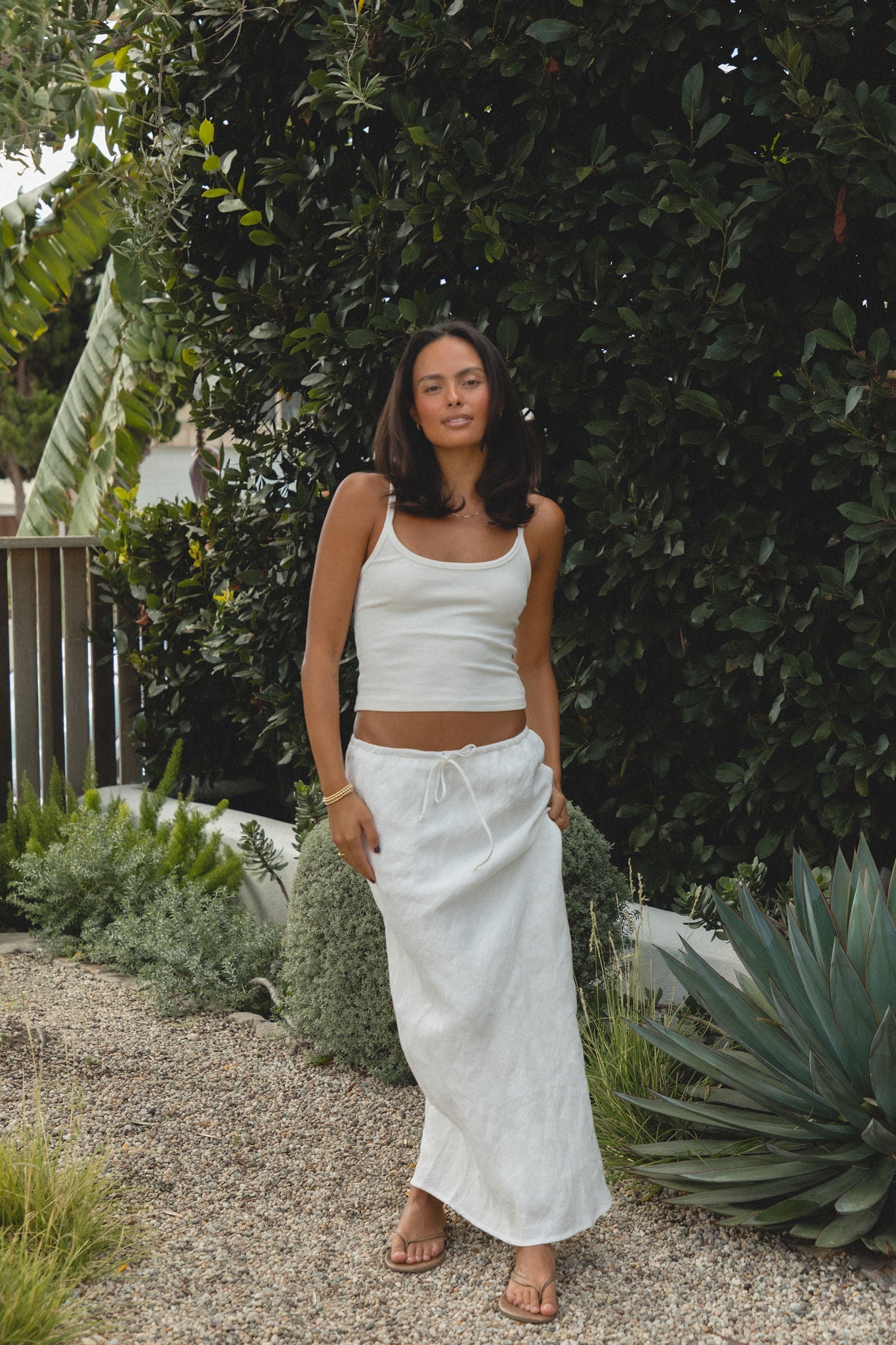 Laguna Linen Drawstring Skirt