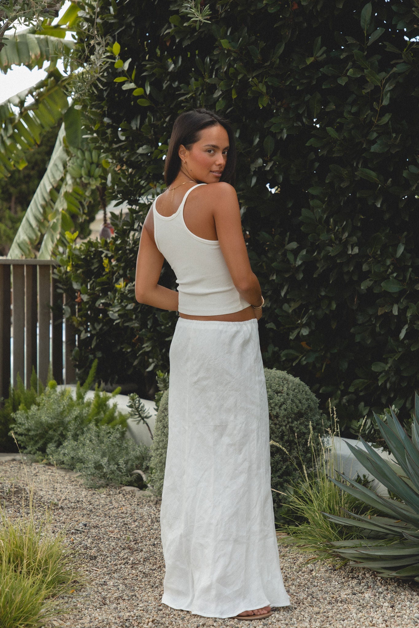 Laguna Linen Drawstring Skirt